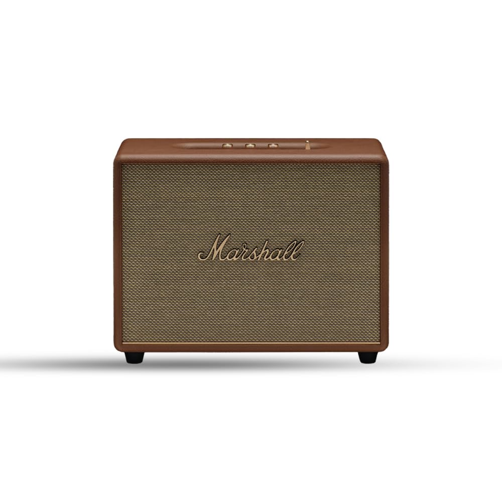 Marshall Woburn III Brown Wired Connectivity Home Speaker with HDMI Input, Bluetooth 5.2 & RCA or 3.5mm Input Mahajan Electronics online