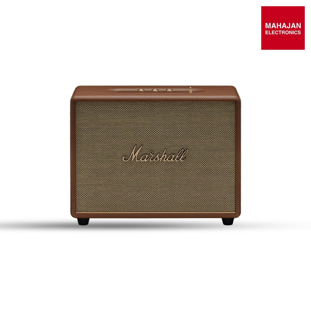 Marshall Woburn III Brown Wired Connectivity Home Speaker with HDMI Input, Bluetooth 5.2 & RCA or 3.5mm Input – Mahajan Electronics Online.