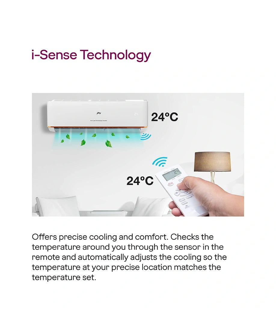 Godrej SIC 20ITC5-WWR, White 1.7 Ton 5 Star, 5-In-1 Convertible Cooling Inverter Split AC (Copper, Heavy duty cooling at 52 °C, 2023 Model) Mahajan Electronics online