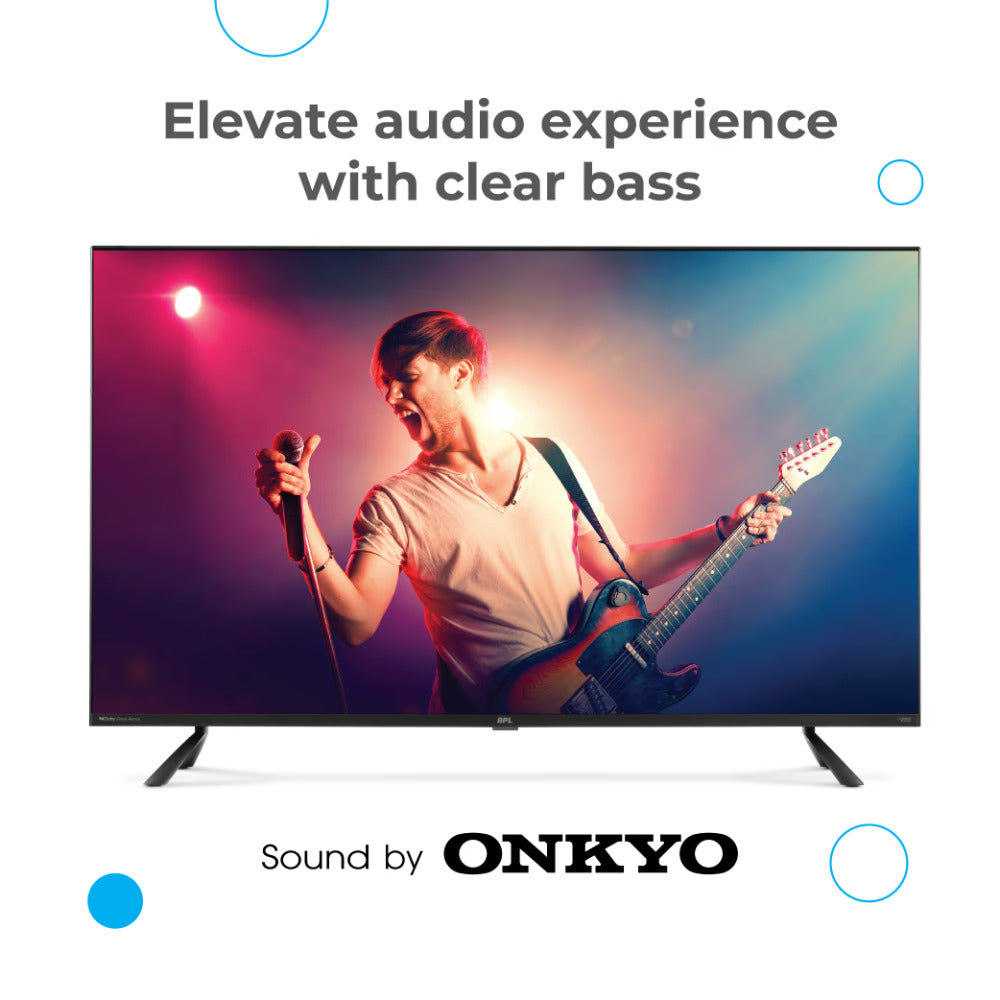 BPL 43U-E5340 109 cm (43 inch) Ultra HD 4K Home Theatre Onkyo TV with Dolby Vision & Atmos Mahajan Electronics Online