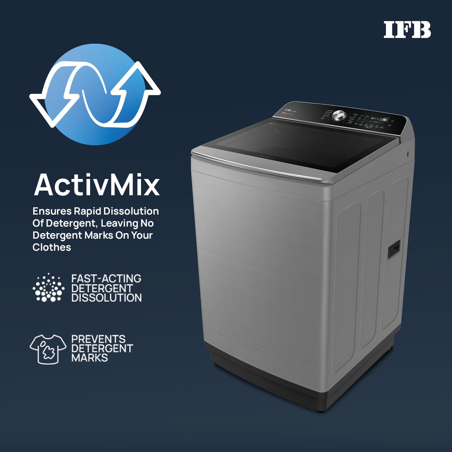IFB TL111IN3SN 11 Kg 5 Star with DeepClean® Technology, AI Powered, Fully Automatic Top Load Washing Machine (2025 Model, PowerSteam®, Inbuilt Heater, 5D Wash, Aqua Energie, Inox) Mahajan Electronics Online