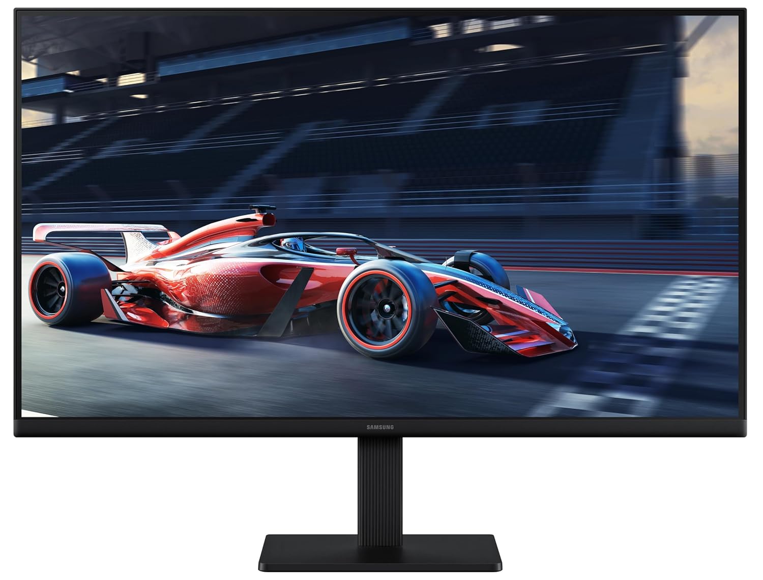 Samsung 24" (60.5 cm) LS24D300GAWXXL|Black S3 Flat Monitor|Super Slim Borderless Design|IPS Panel|FHD 1920 x 1080|100 Hz|5 ms|Ports-HDMI,VGA|Game Mode|Eye Saver Mode||Wall Mountable-Online Mahajan Electronics