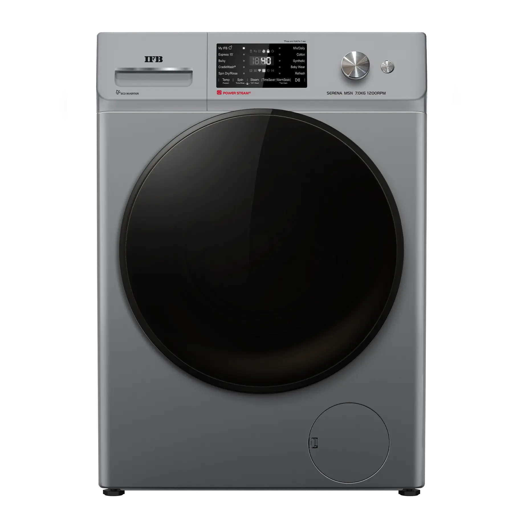 IFB Serena MSN 7012K CMS Front Load Washing Machine 7 Kg | 1200 rpm | Metallic Silver Mahajan Electronics online