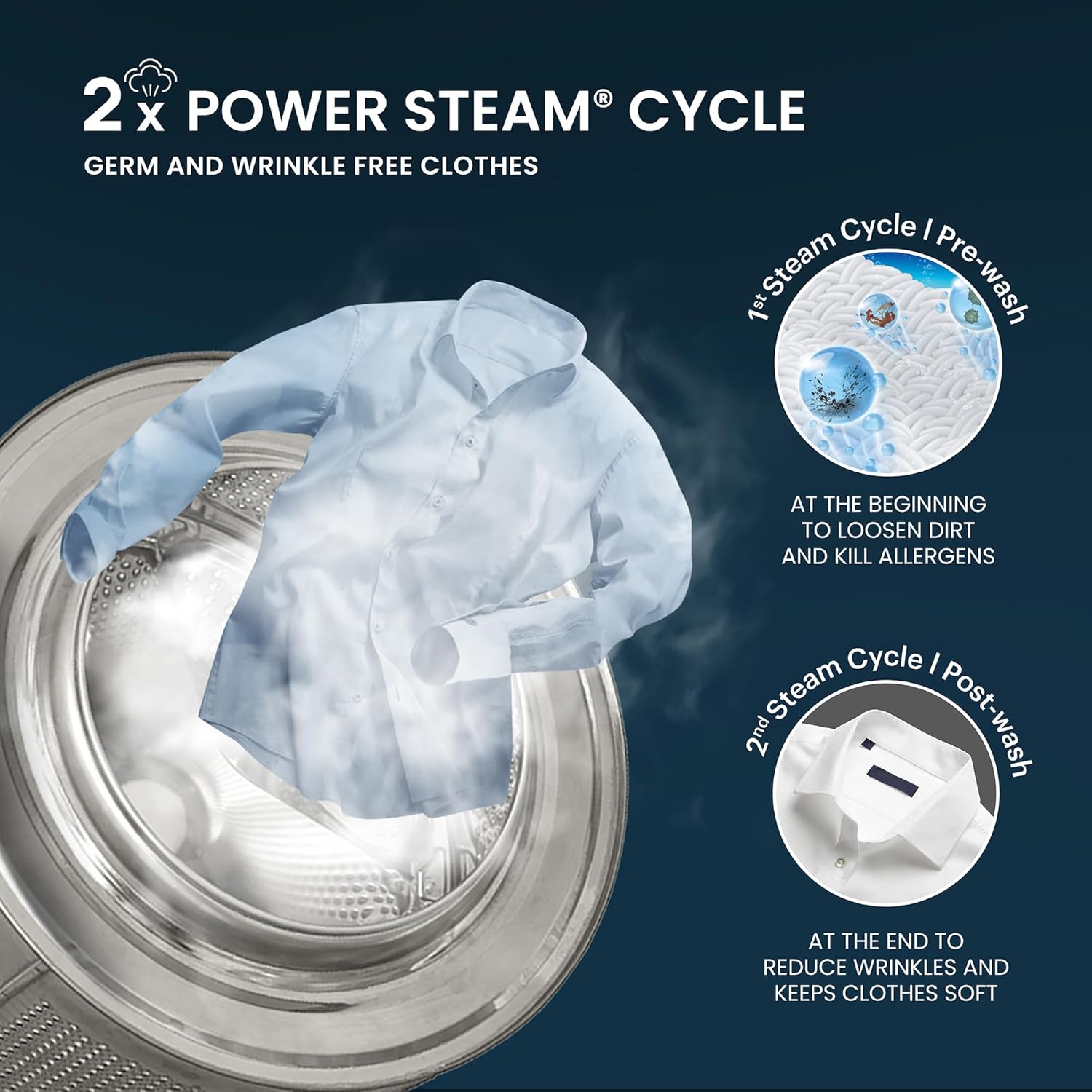 IFB EXECUTIVE SXN 9014K CMS 9 Kg 5 Star, DeepClean® Tech, AI Powered, WiFi, Fully Automatic Front Load Washing Machine ( PowerSteam®, 9 Swirl, Steam Refresh, Inbuilt Heater, Eco Inverter, Rich Silver) Mahajan Electronics Online