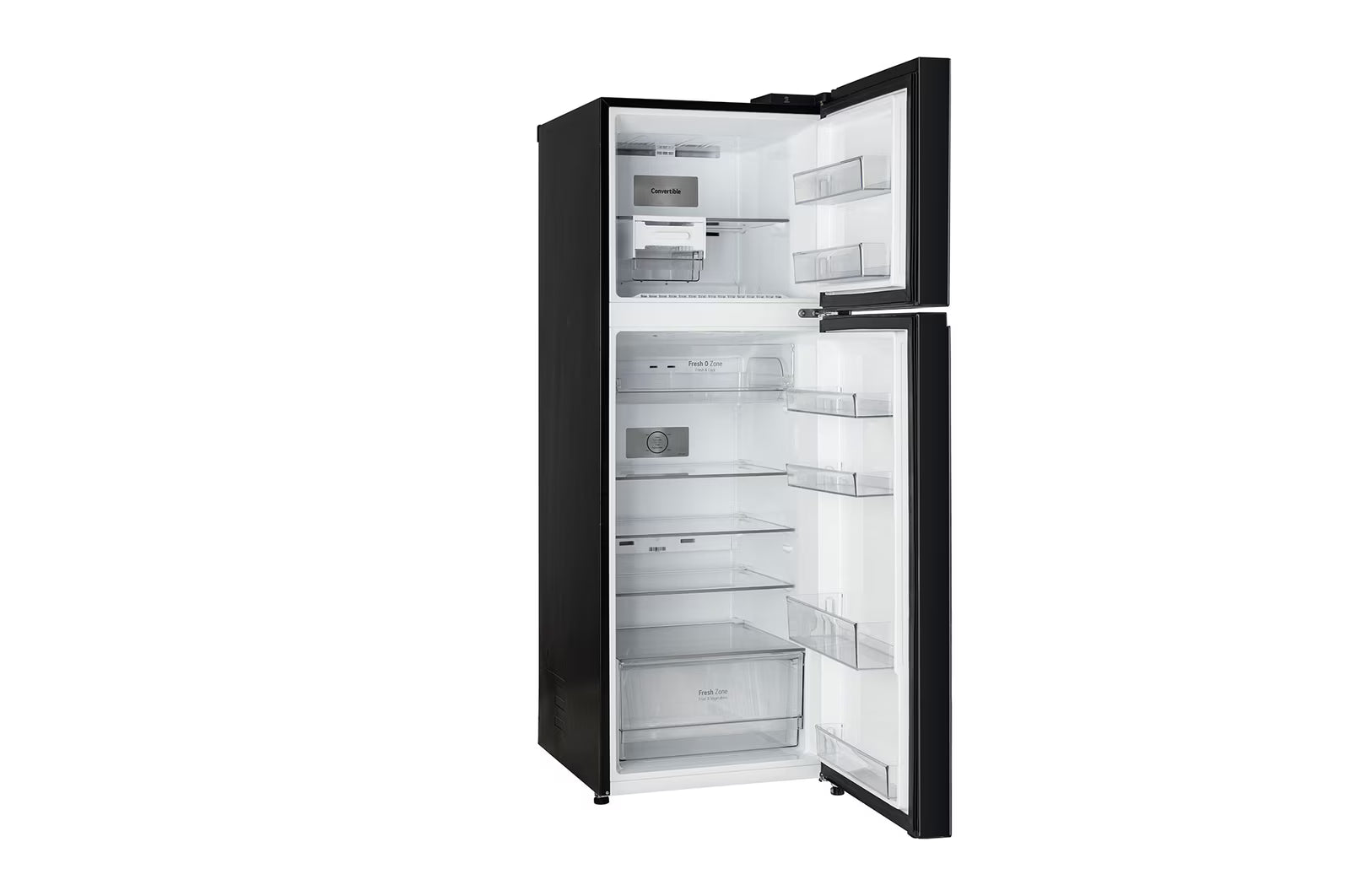 LG GL-S382SBMY 343L Double Door Refrigerator, Convertible, Smart Diagnosis™, Black Mirror Finish, 2 Star Mahajan Electronics Online