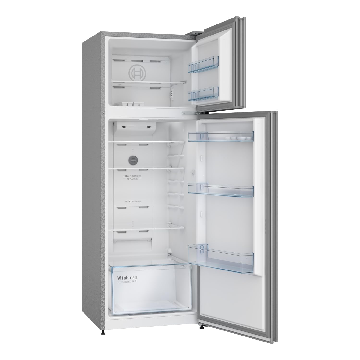 Bosch CTC39S22VI 368L 2 Star Inverter Frost free Double Door Refrigerator ( 6-in-1 Convertible, 18 Hours Cooling Retention, Digital Display, Super Freeze, 80min Convert,Fine Steel) Mahajan Electronics Online