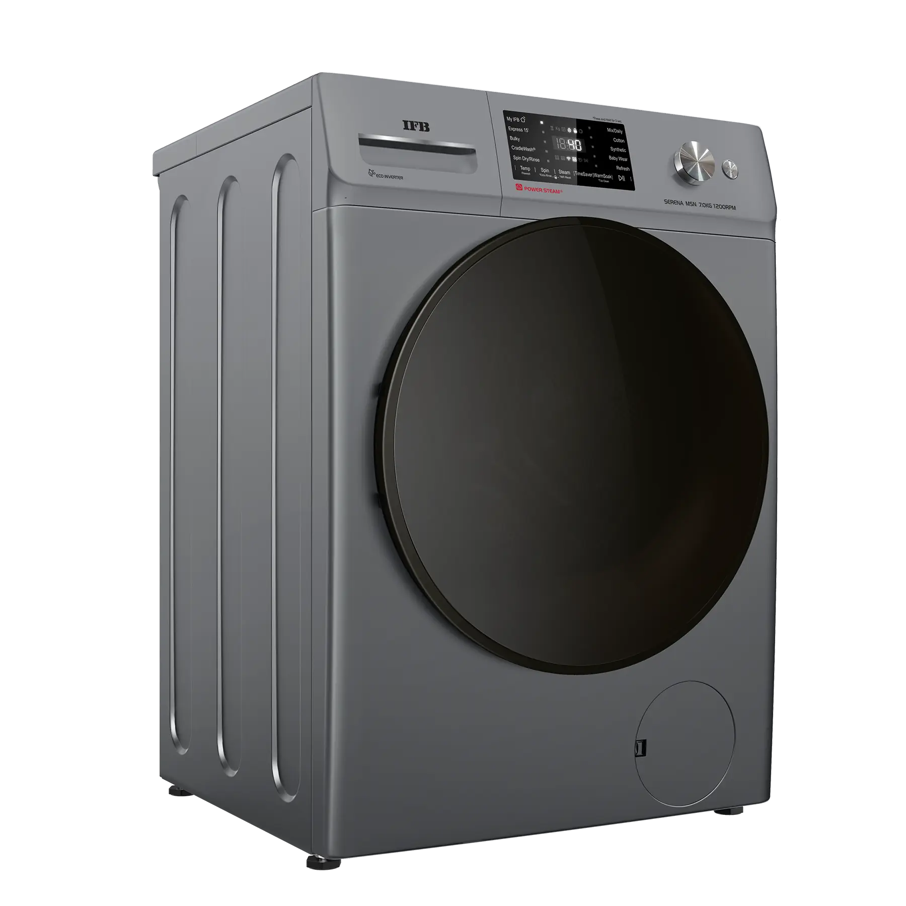 IFB Serena MSN 7012K CMS Front Load Washing Machine 7 Kg | 1200 rpm | Metallic Silver Mahajan Electronics online