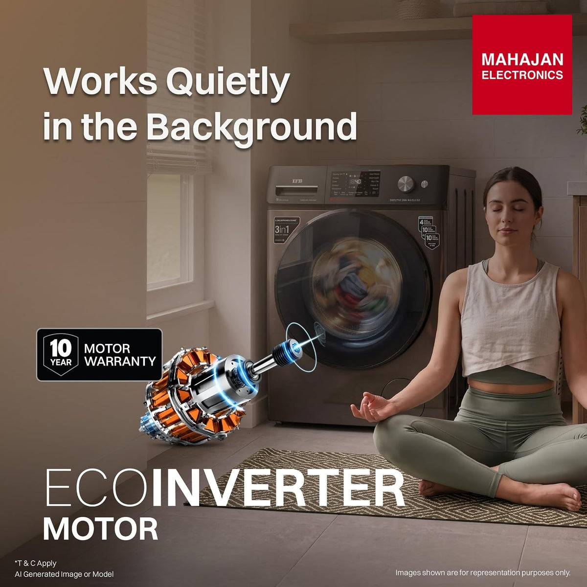 IFB WDR Executive ZMN CMS 9/6/3 kg Fully Automatic Washer Dryer Refresher with Steam Refresh, AI Powered, 100% Dry Clothes, 9 Swirl Wash Mimic Handwashing, WiFi & Eco – Mahajan Electronics Online.