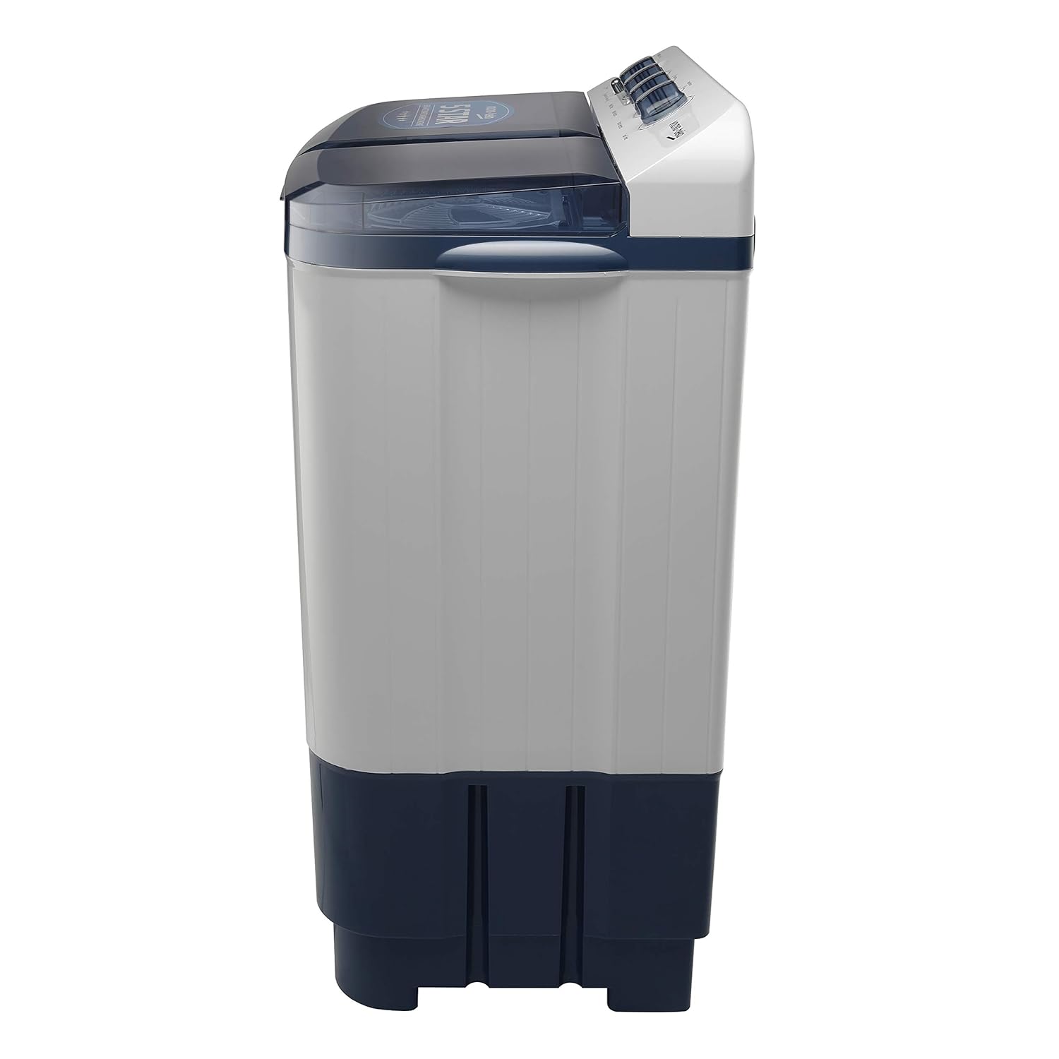 Voltas Beko WTT80DBLT 8 Kg Semi-Automatic Top Load Washing Machine | Double Waterfall | Soft Close Lid | Dual Cassette Filter | 1300 RPM Fast Dry | Sky Blue | Mahajan Electronics Voltas Beko