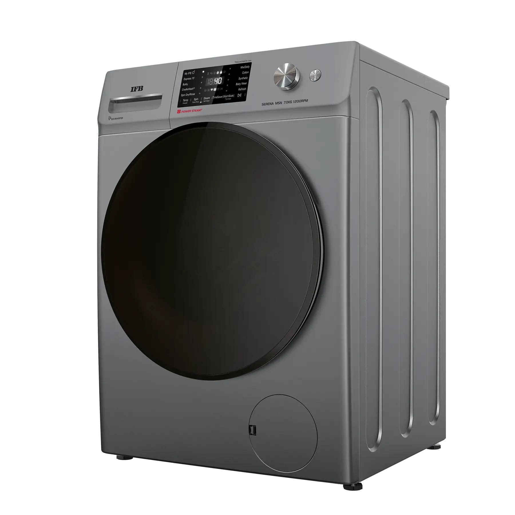 IFB Serena MSN 7012K CMS Front Load Washing Machine 7 Kg | 1200 rpm | Metallic Silver Mahajan Electronics online