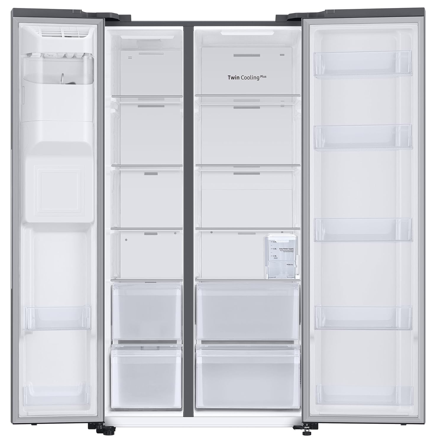 Samsung RS78CG8543S9HL 633 L, 3 Star, Frost Free, Double Door, Convertible 5-in-1 Digital Inverter, Side By Side Refrigerator with AI, WiFi & Water & Ice Dispenser ( Silver, Refined Inox) Mahajan Electronics online