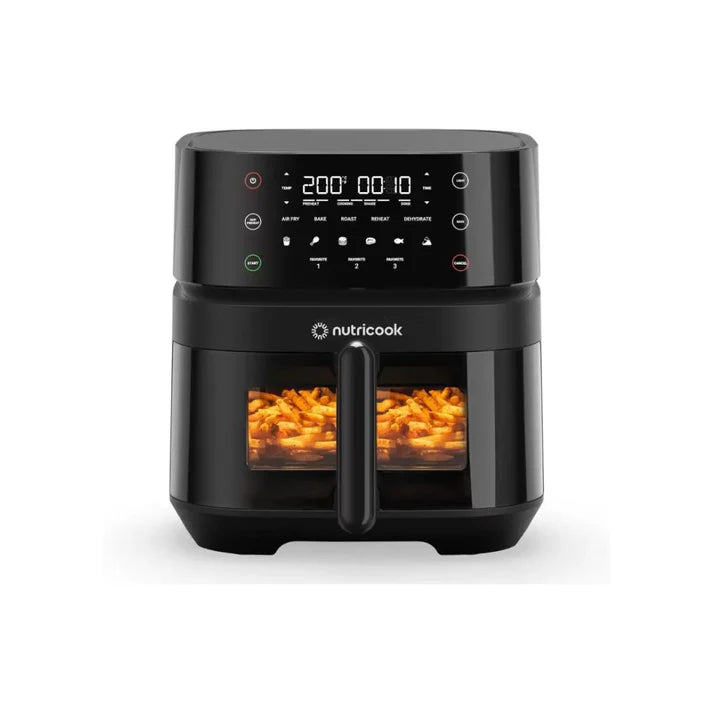 Nutricook NC-AF357VIN Air Fryer 3 VISION Digital Control Panel Display, 10 Preset Programs Air Fryer (5.7 L) Mahajan Electronics Online