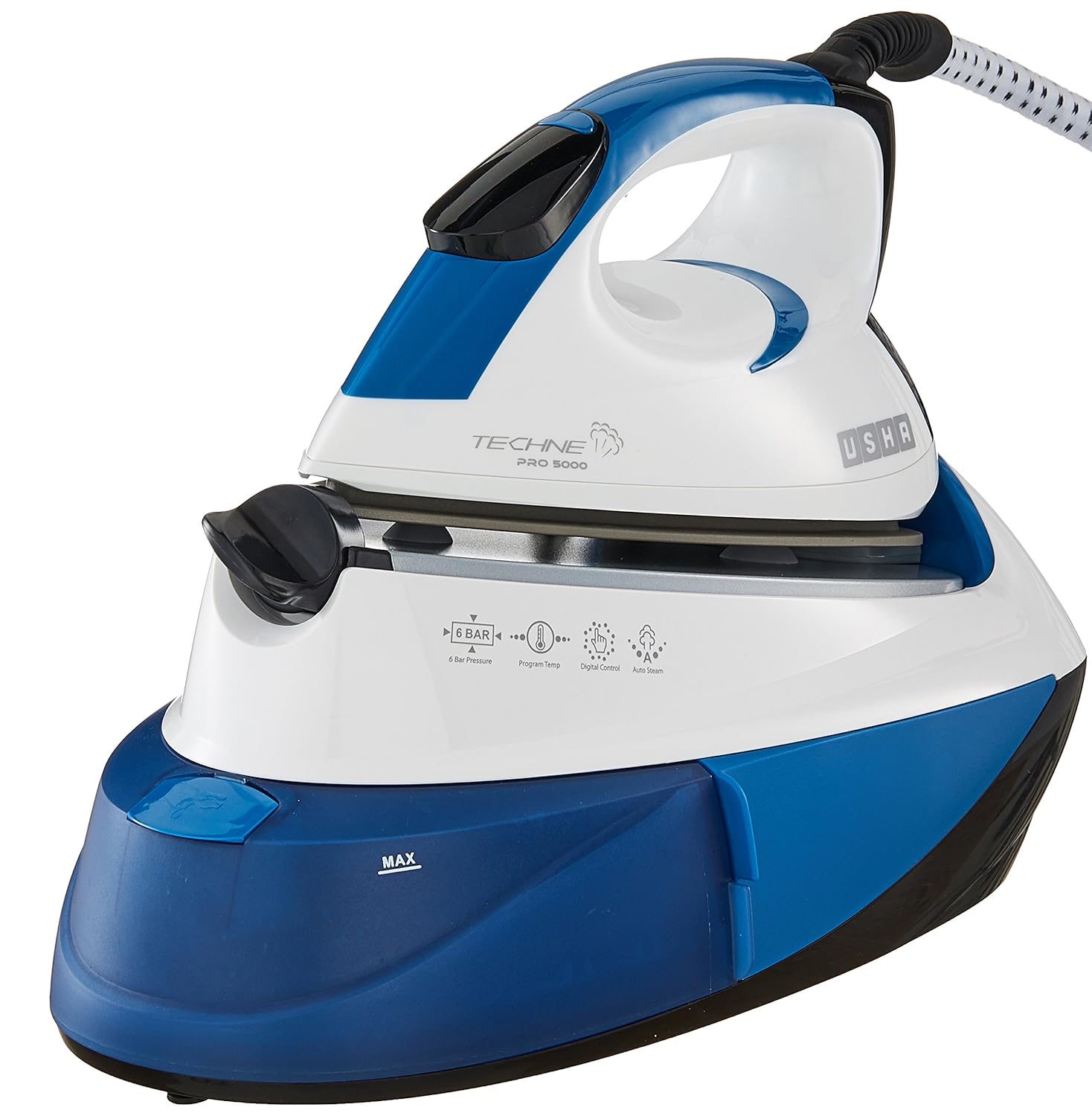 USHA Techne Pro 5000 2400 Watts Steam Station (Blue)