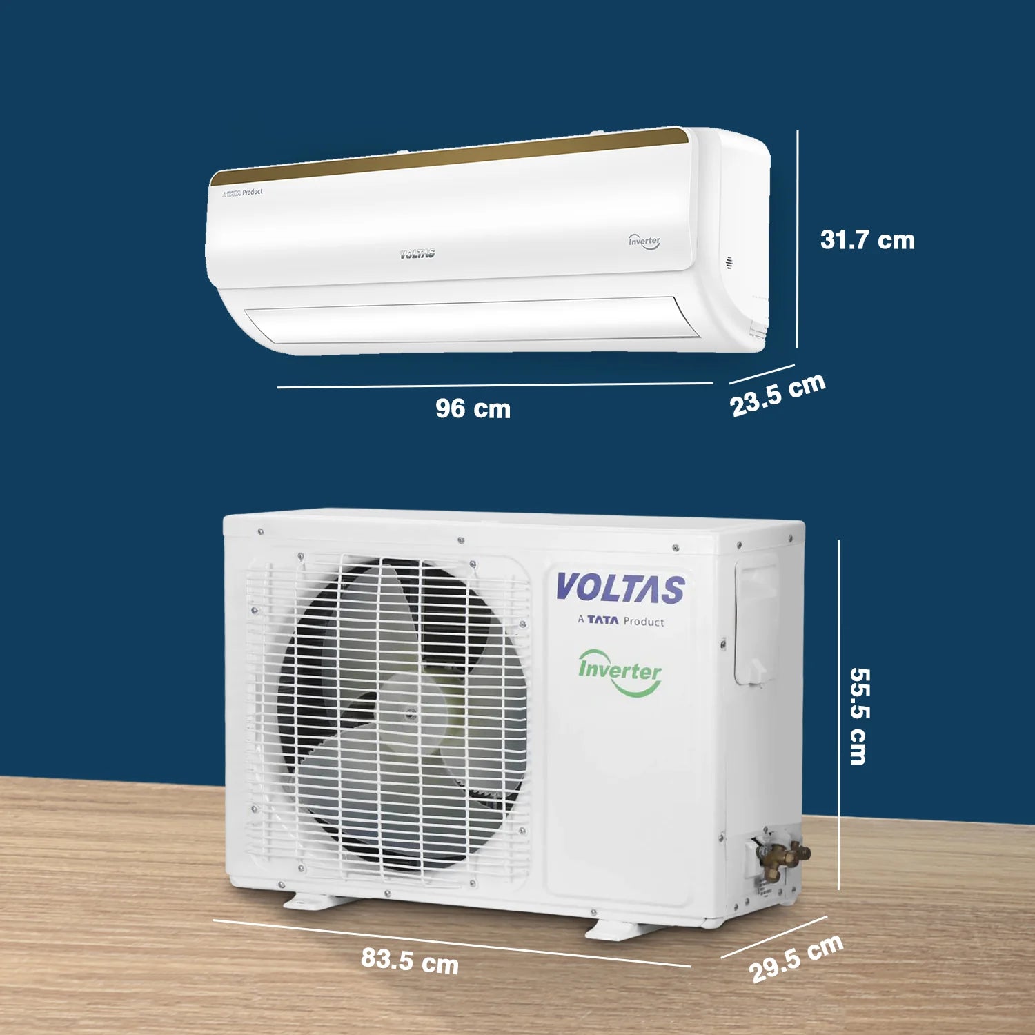 Voltas 183V Vertis Smart Elite Gold SmartAir Inverter AC, 1.5 Ton, 3 Star Mahajan Electronics Online