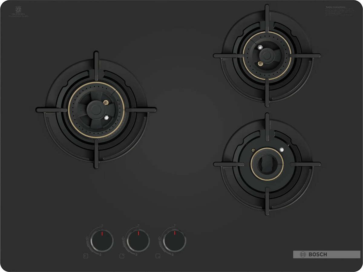 Bosch PNC7O6G20I 70 cm 3 Burner Hob Series 4 Bosch