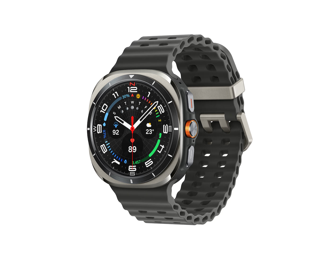 Samsung Galaxy Watch Ultra 2025 (47mm, LTE, Titanium Silver)| Upto 100h Battery| 3nm Processor| Dual GPS| Quick Button/Siren| Sapphire Glass| 10ATM and IP68| BP and ECG Monitor| Energy Score and Ages. Mahajan Electronics Online