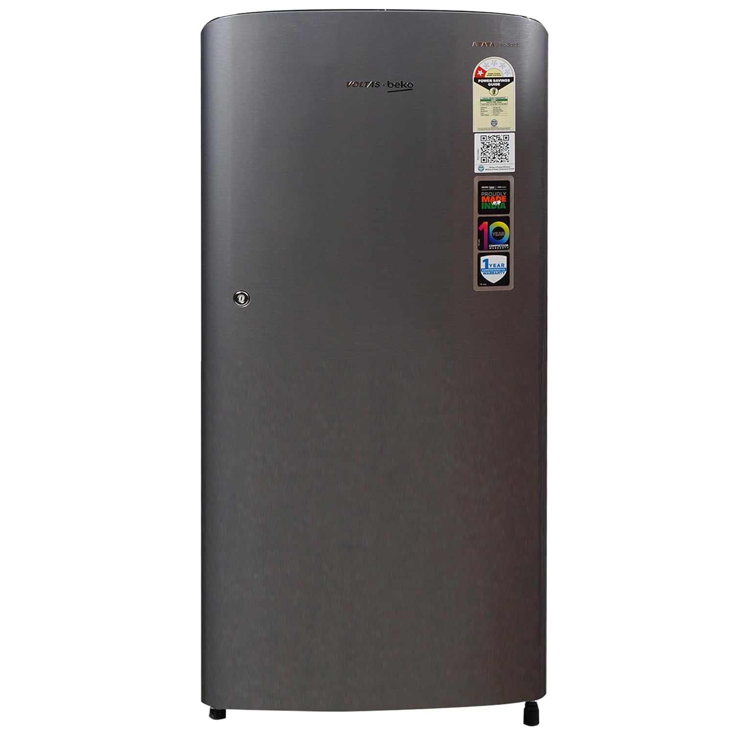 Voltas Beko RDC208E1/D0XIR0M0000GD 175 L Direct Cool Single Door 1 Star Refrigerator (HAIRLINE SILVER) Mahajan Electronics online