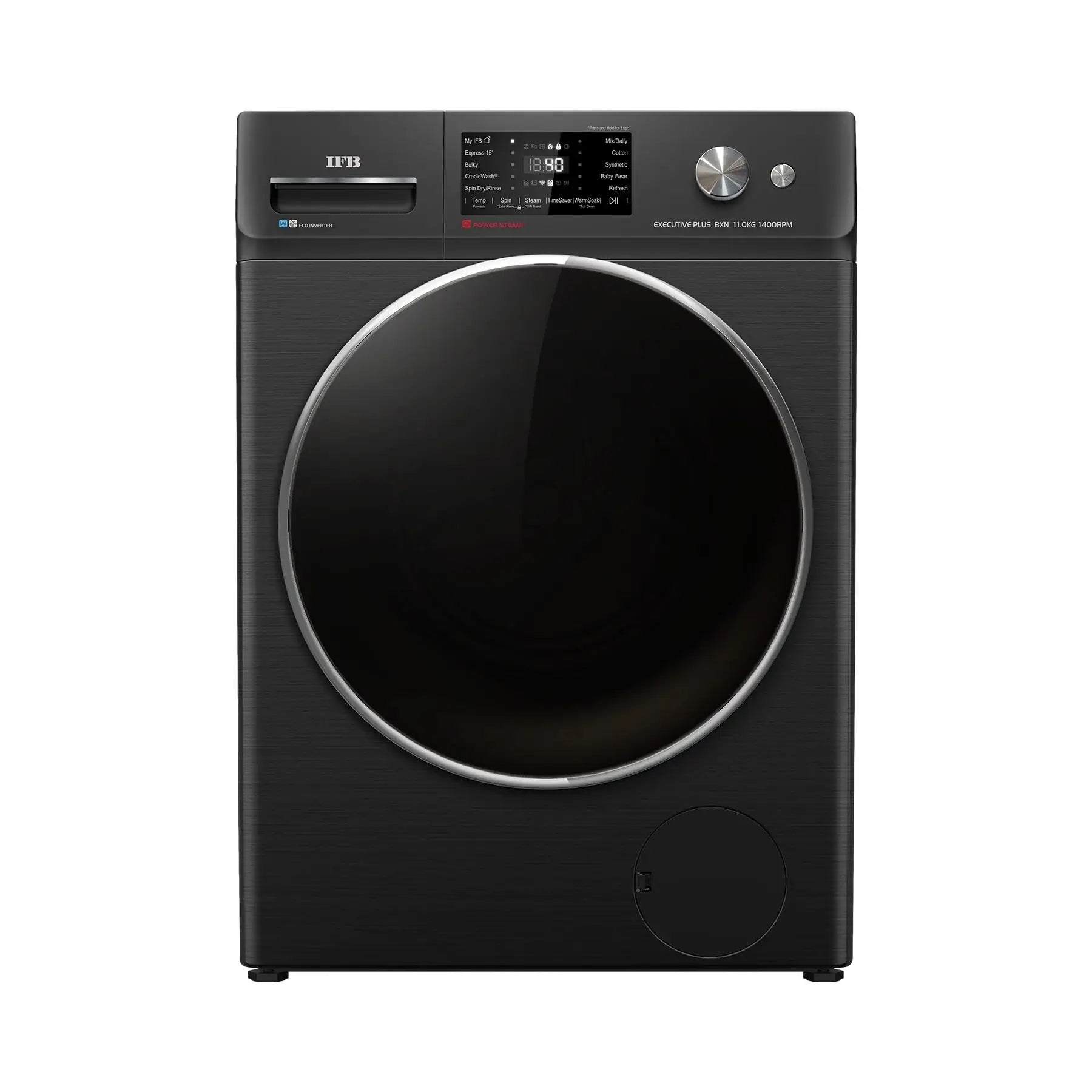IFB Executive Plus BXN 1114KH Front Load Washing Machine 11 kg | 1400 rpm | Black VCM Mahajan Electronics Online