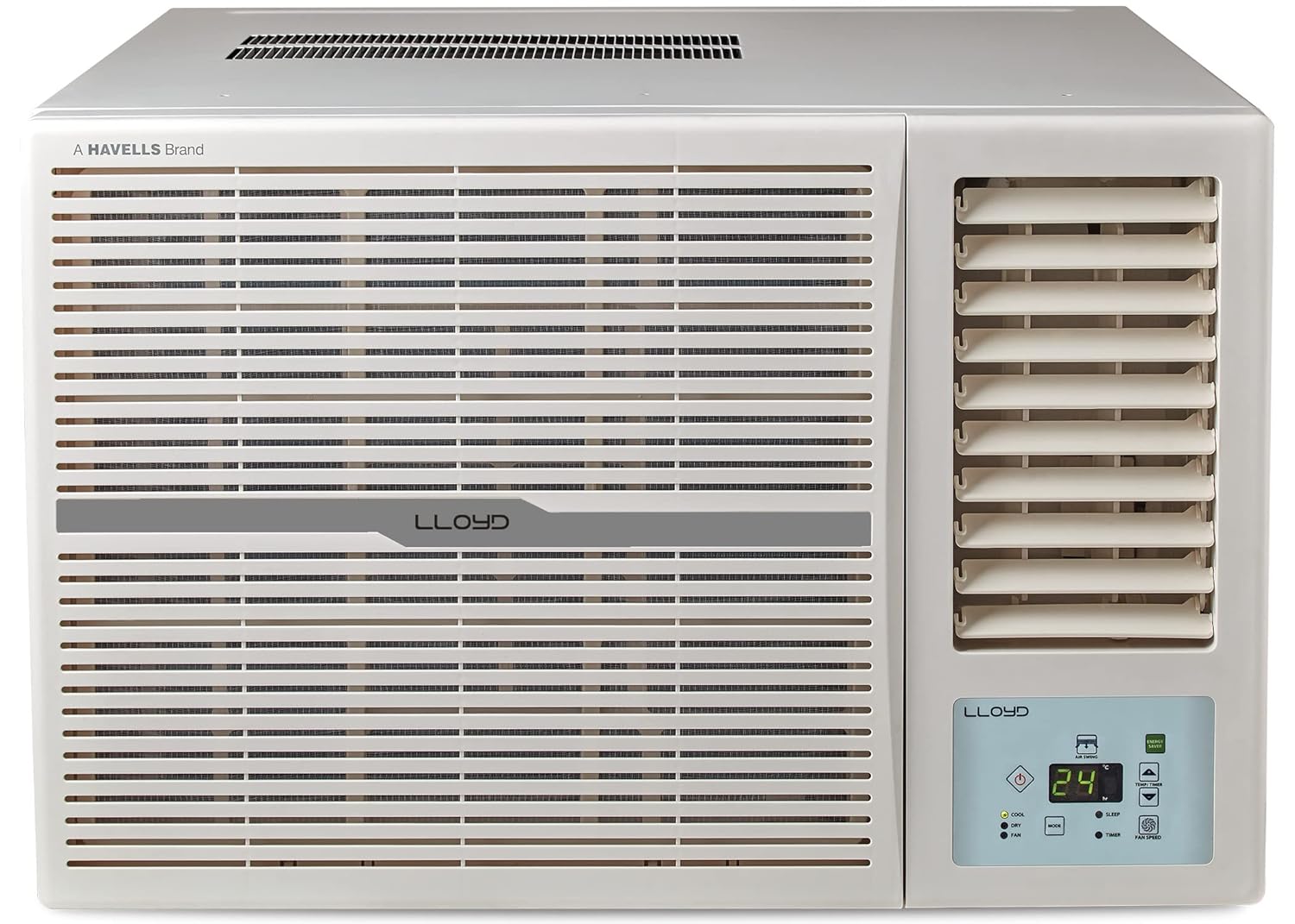 Lloyd GLW12C2YWSEW 1.0 Ton 2 Star Fixed Speed Window AC (Copper, White with Silver Deco Strip, ) Mahajan Electronics Online