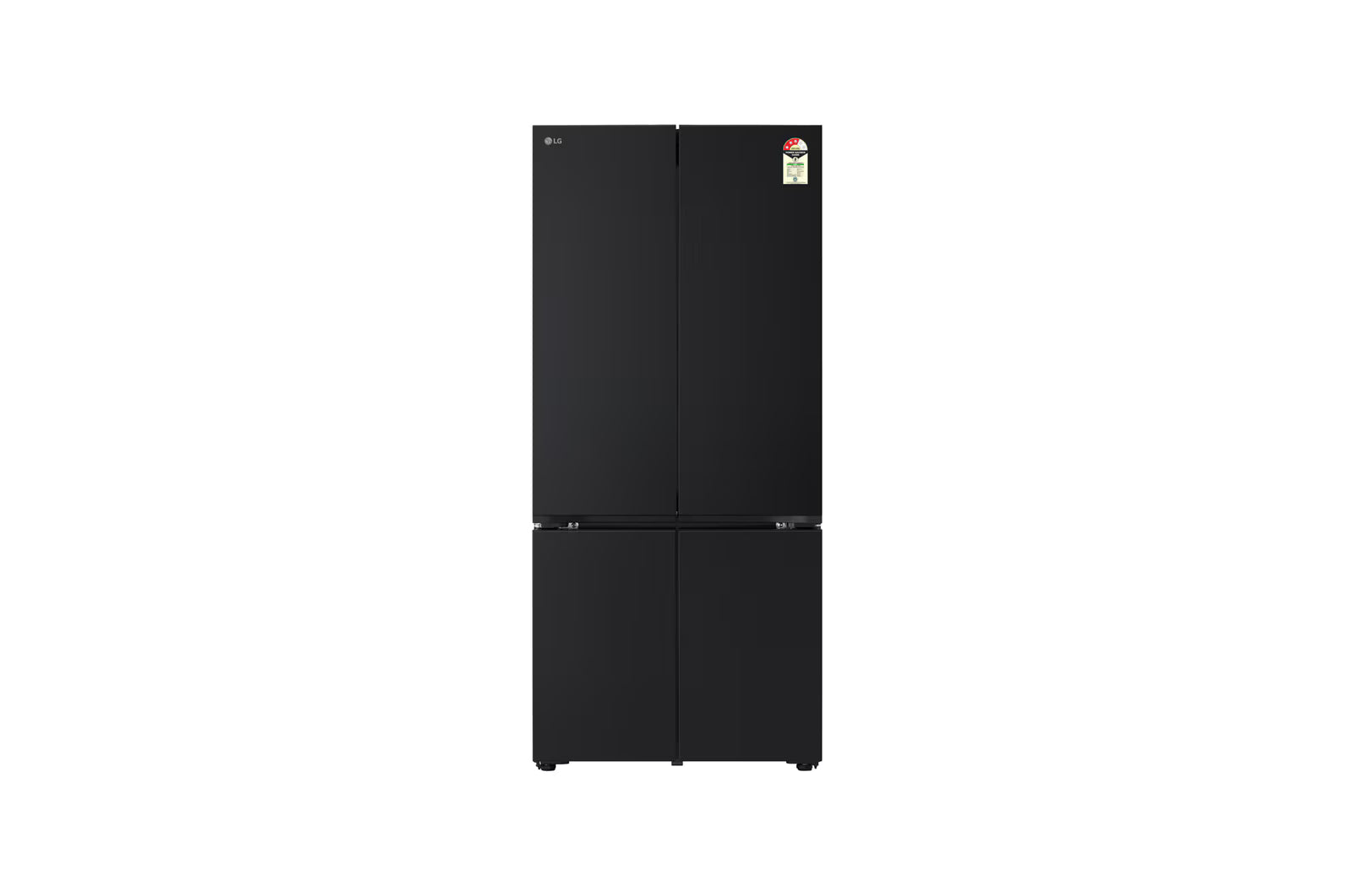LG GV-B25FFGMB 610L French Door Refrigerator, Fresh Converter+, Wi-Fi Convertible, DoorCooling+ Black Glass Finish, 3 Star LG