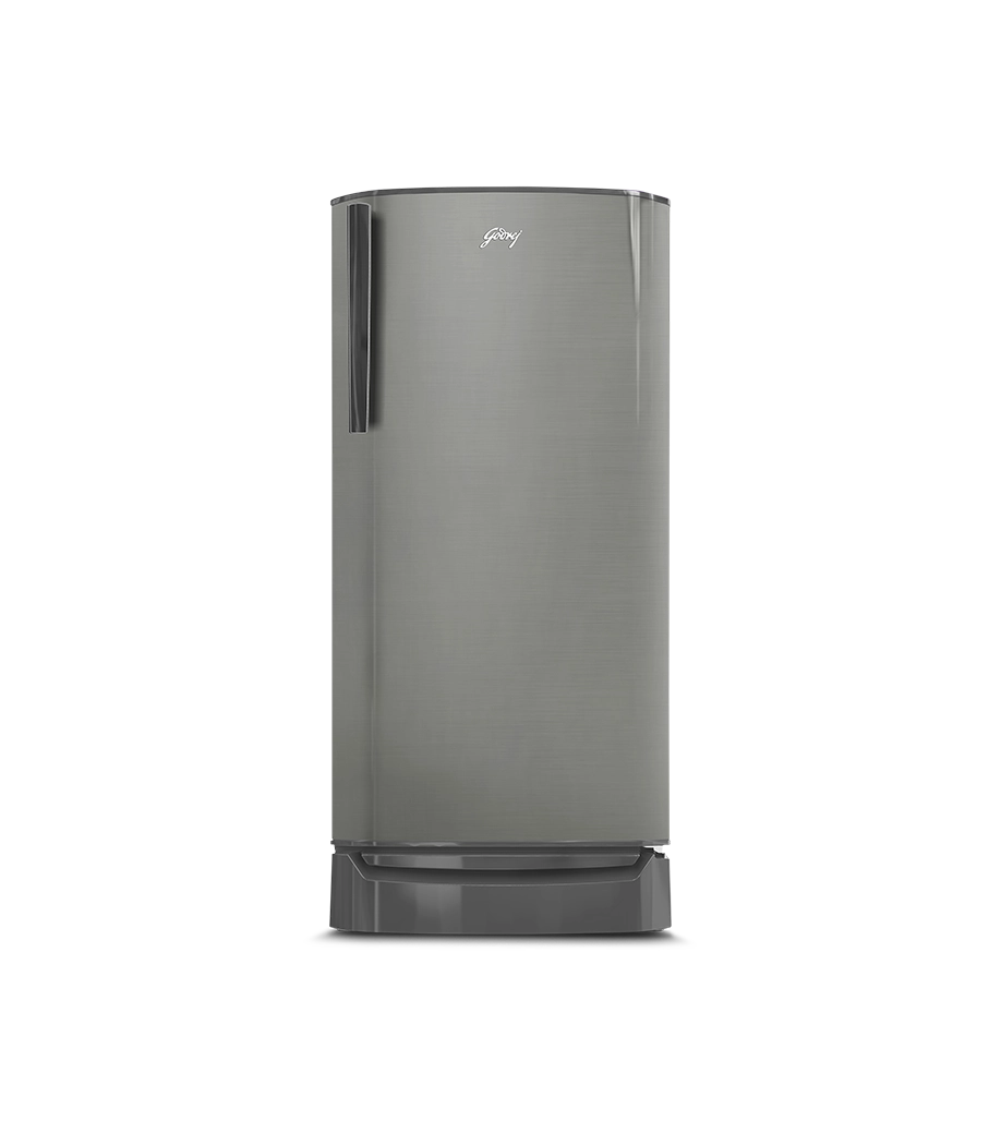Godrej RD ERIOPLS 205BN THF ST GL 180 L 2 Star Farm Fresh Crisper Technology With Jumbo Vegetable Tray Direct Cool Single Door Refrigerator Steel Glow Godrej