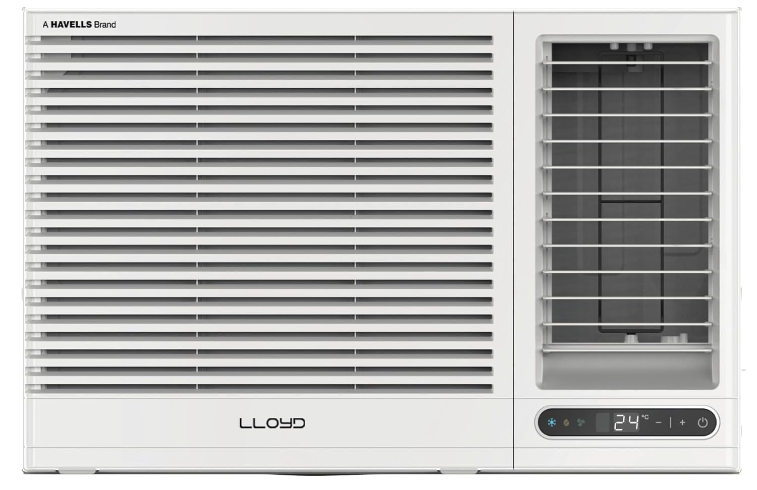 Lloyd GLW18I5AGSPR 1.5 Ton 5 Star Side Throw Inverter Window AC (6 in 1 Convertible, Cools Up To 54°C, Turbo Cool, Feather Touch Control, Remote Control Operation, LED Display, 100% Copper, White,