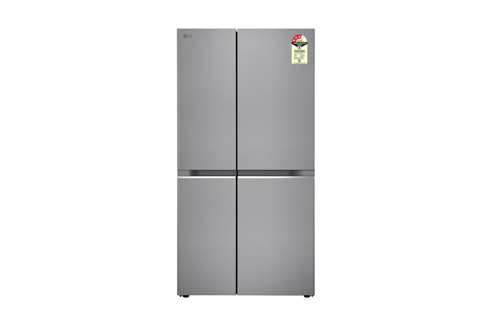 LG GL-B257HPZ3 650L Side-by-Side Refrigerator, Convertible, Door Cooling+™, Shiny Steel Finish, 3 Star Mahajan Electronics Online