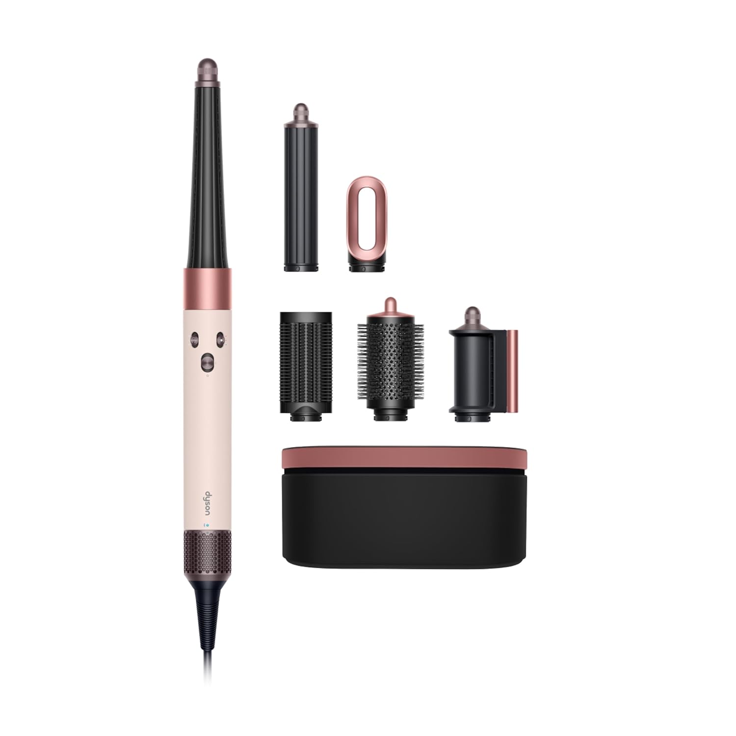 Dyson Airwrap I.D. 6-In-1 Multi-Styler | Styles Without Heat Damage| 7 Styling Settings|3 Speed & 3 Heat Settings|Cold Shot| Enhanced Coanda Airflow| 2 Yr Warranty,1300 Watts (Ceramic Pink & Rose Gold) (HS 08 CPRG IN) Mahajan Electronics Online