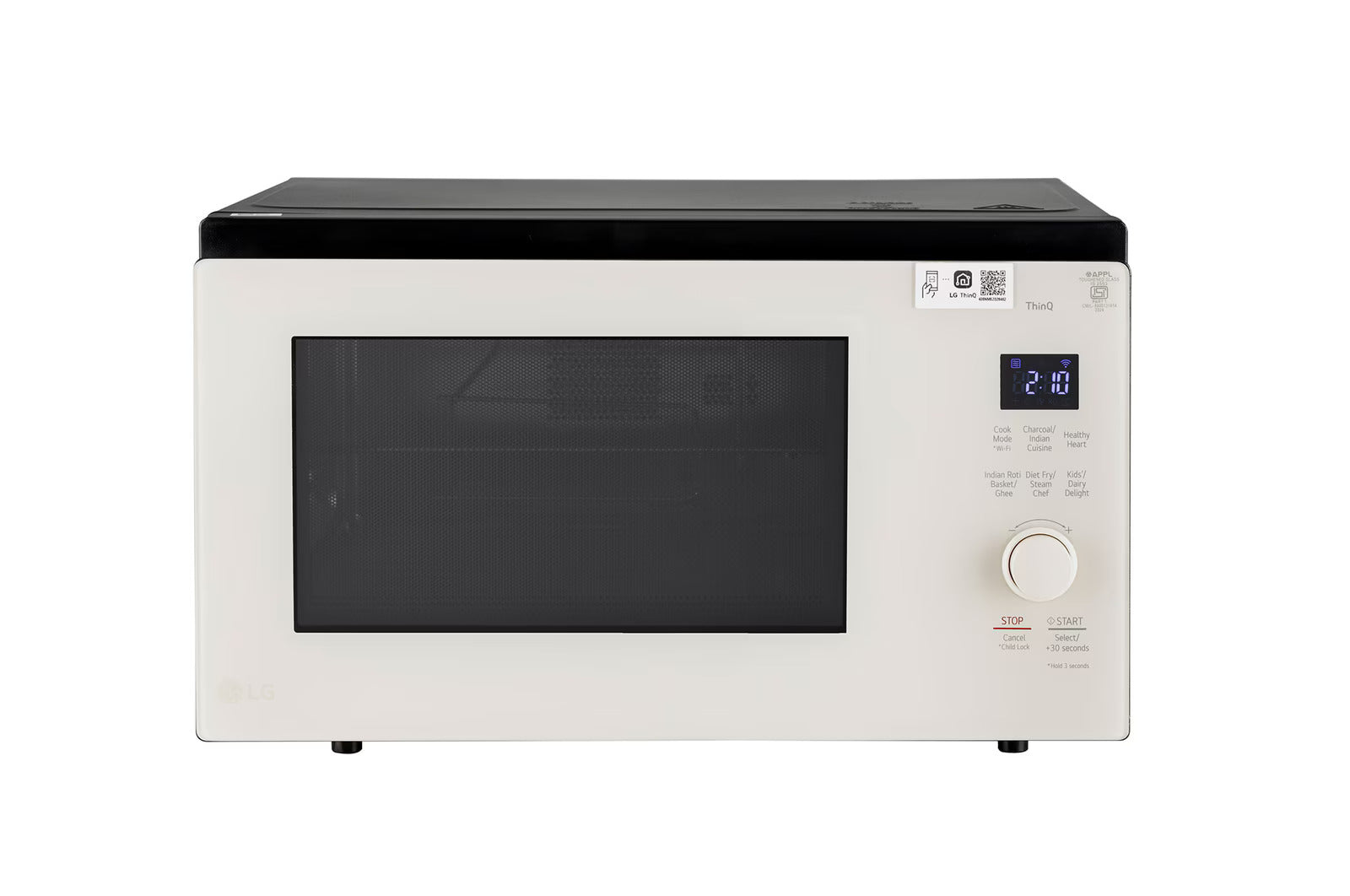 LG MJEN326SBW 32 L Scan-To-Cook Charcoal Convection Microwave Oven with Charcoal Lighting Heater Mahajan Electronics Online