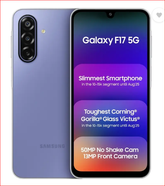 Samsung Galaxy F17 5G (Violet Pop, 128 GB) (4 GB RAM)