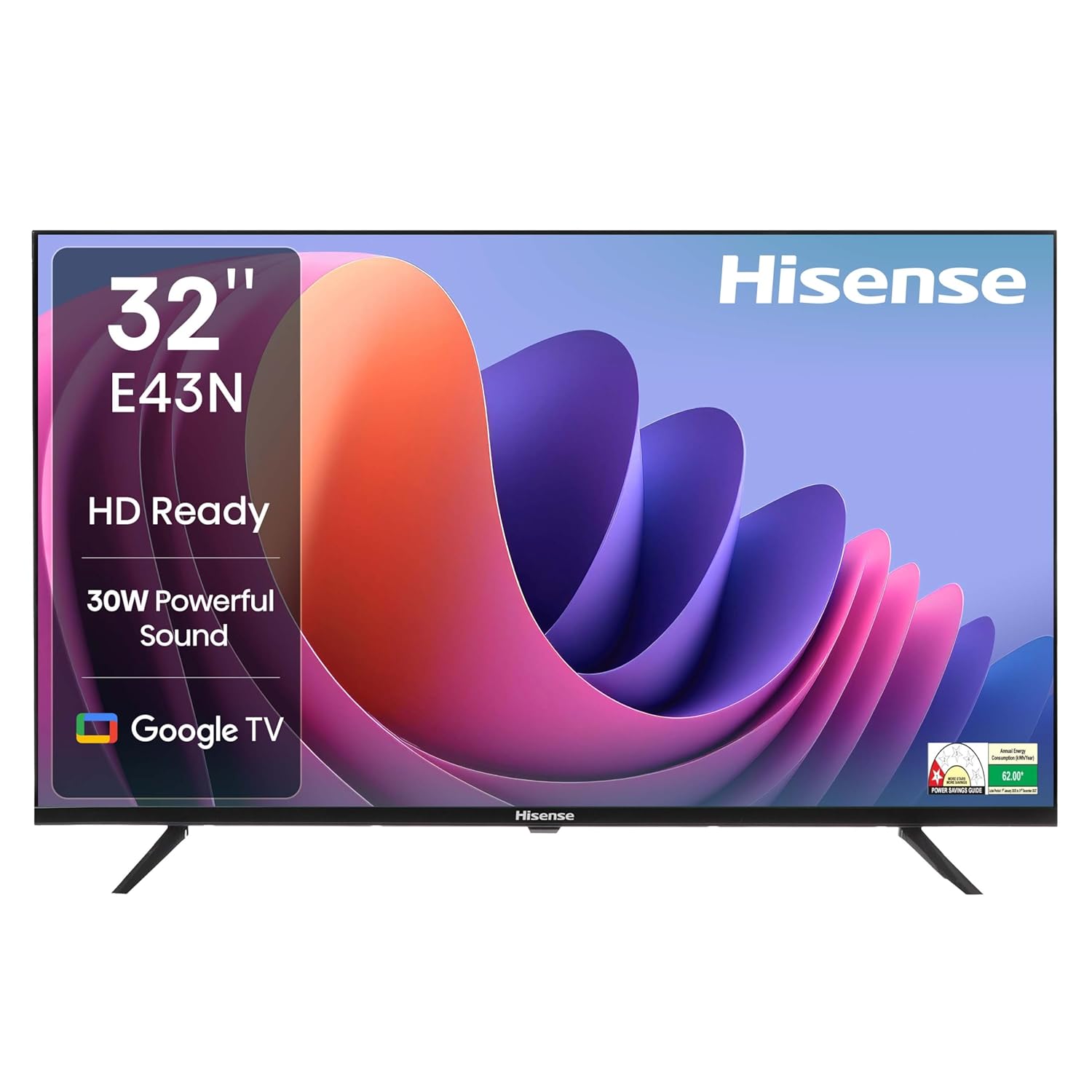Hisense 32E43N 80 cm (32 inches) E43N Series HD Ready Smart Google LED TV (Black) Mahajan Electronics Online