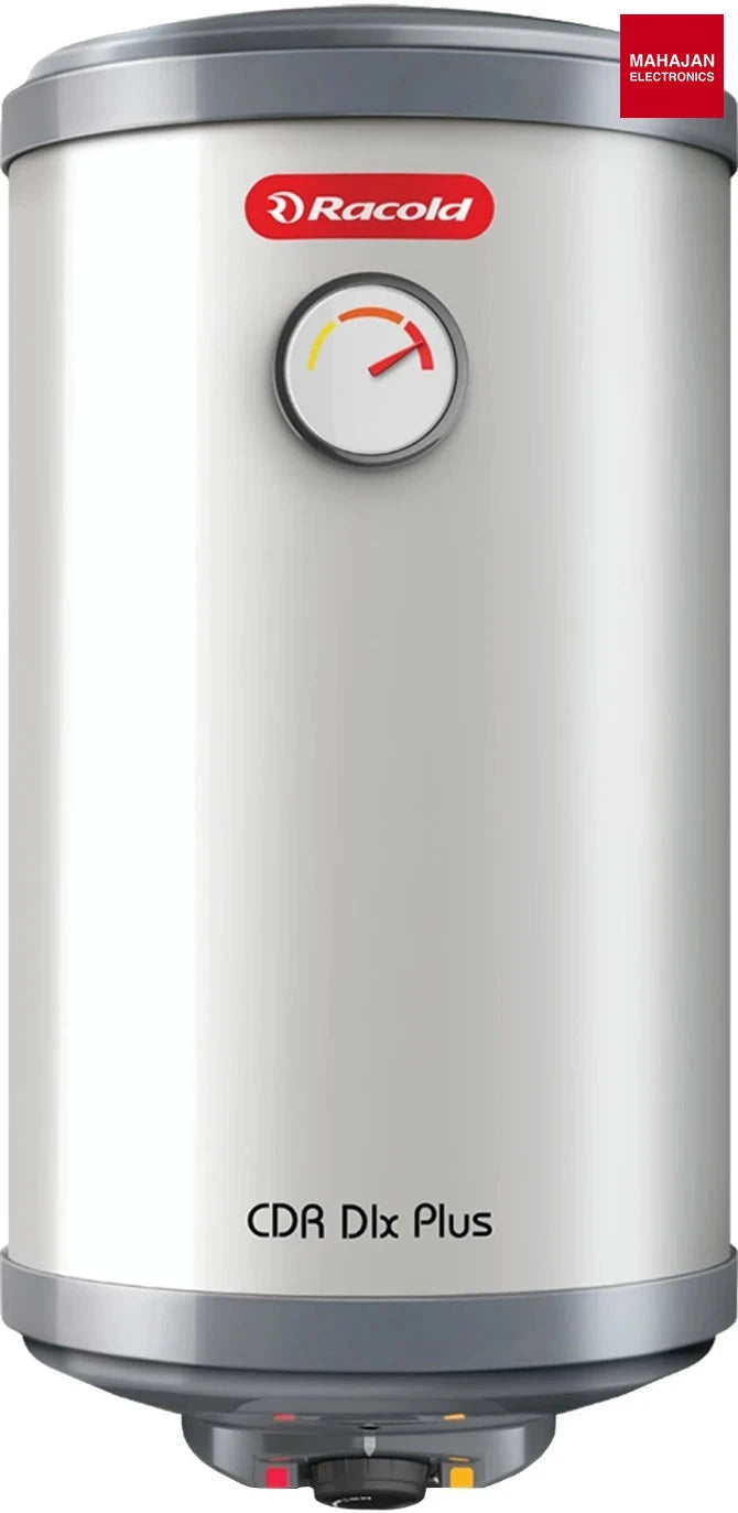 Racold CDR DLX Plus 25L 5 Star Storage Water Geyser – Titanium Plus Tank, Fast Heating, Vertical Mount Racold – Mahajan Electronics Online.