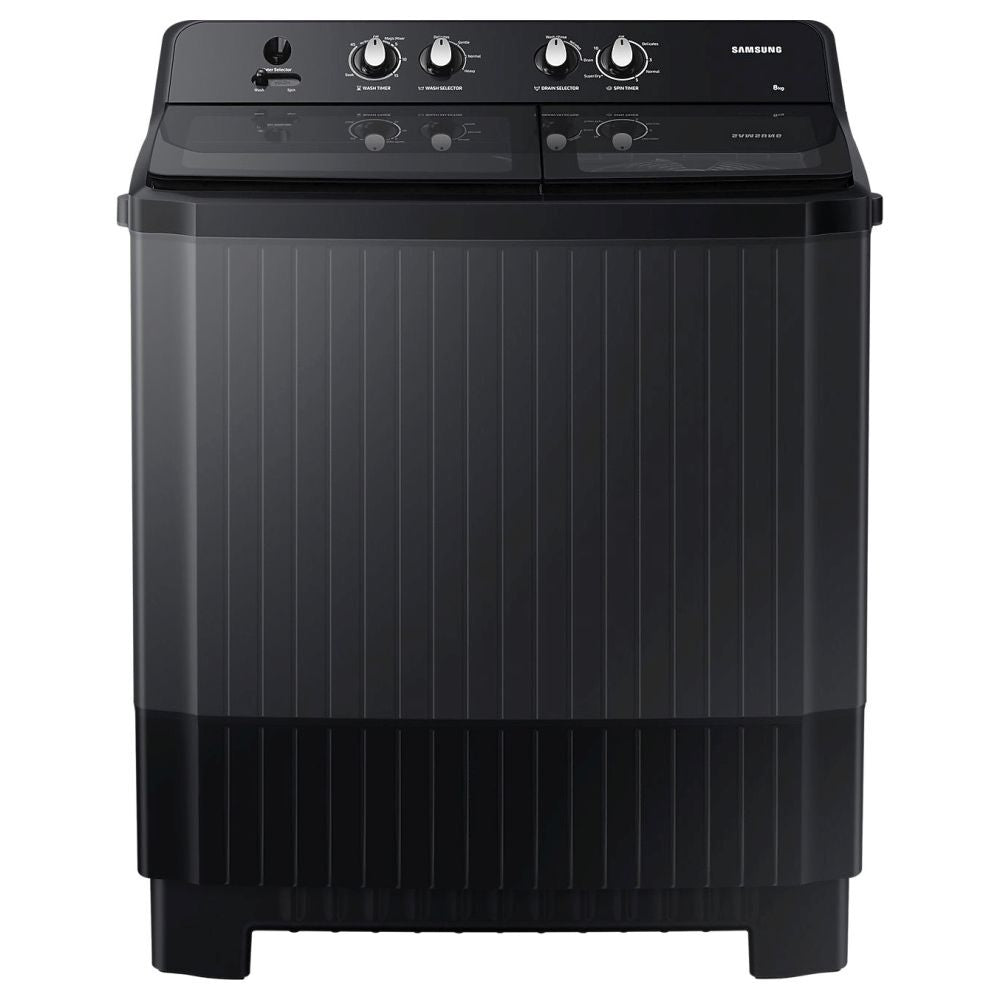 Samsung WT80B3560GB/TL 8kg 5 star Semi Automatic Washing Machine (DARK GRAY) Samsung