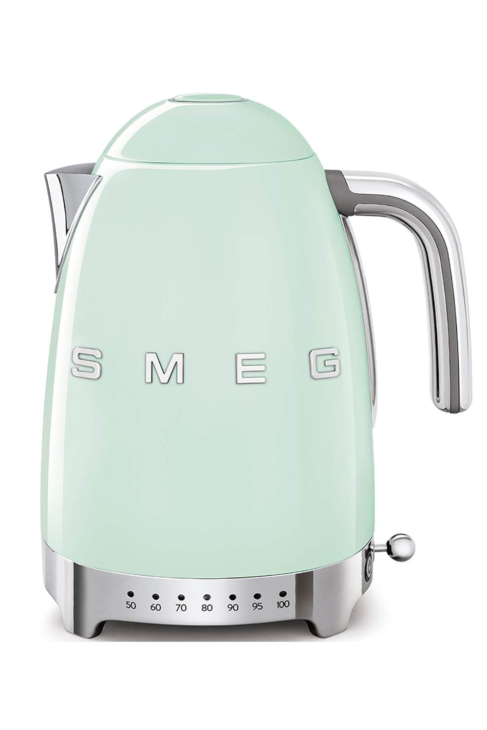 SMEG KLF04PGEU Variable temperature kettle Pastel Green 50's Style Aesthetic Mahajan Electronics Online