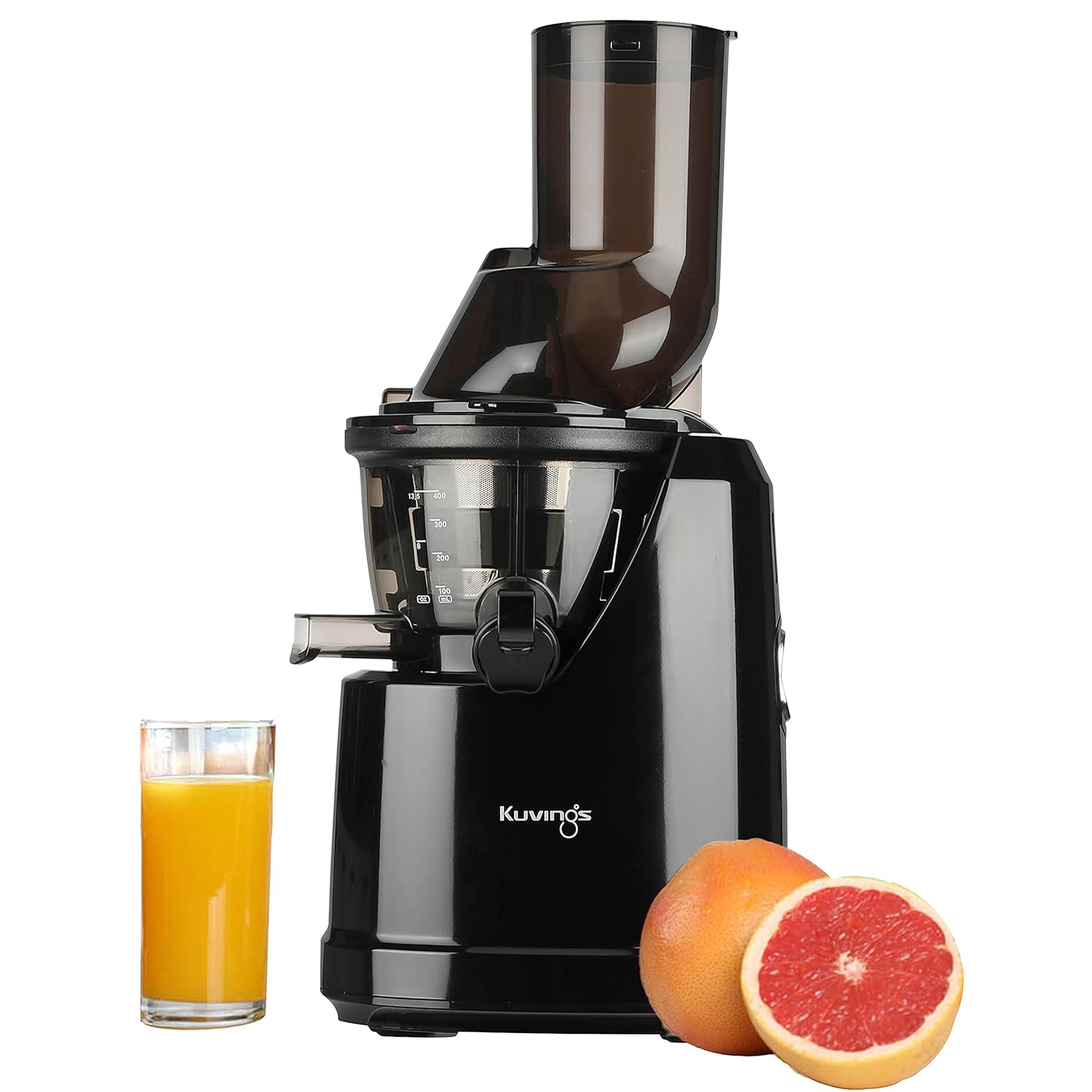 Kuvings B1700 Phantom Black Cold Press Whole Slow Juicer, Patented JMCS Technology for 10% More Juice, All-in-1 Fruit & Vegetable Juicer, 12 Yrs Warranty (Motor), PAN India Services, 240W Strong Motor Mahajan Electronics Online