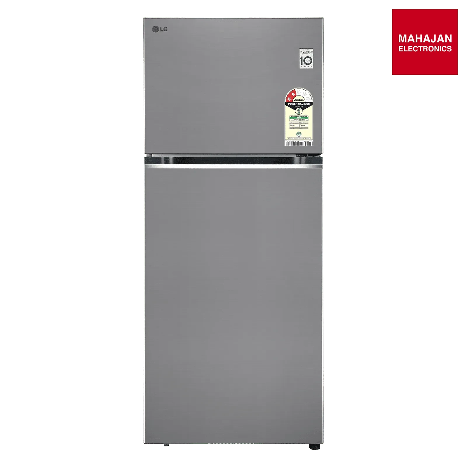 LG GLT4026SNPZ 398 Litres 2 Star Frost Free Double Door Smart Wifi Enabled Convertible Refrigerator with Multi Air Flow ( Shiny Steel) (2026 Model) Mahajan Electronics Online