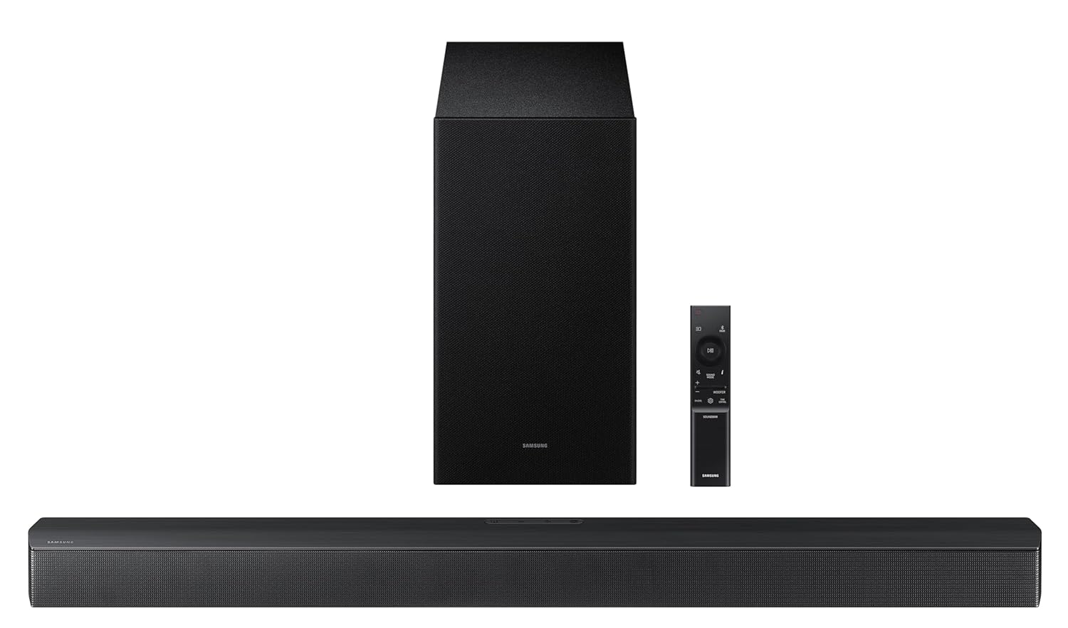 Samsung HW-B650F/XL 370 W 3.1 ch Soundbar with Dolby Audio | DTS Virtual:X | Q-Symphony | Center Speaker | 3D Surround Sound | HDMI ARC | Optical in | Bluetooth | USB | Wireless Subwoofer ( Black) Mahajan Electronics Online