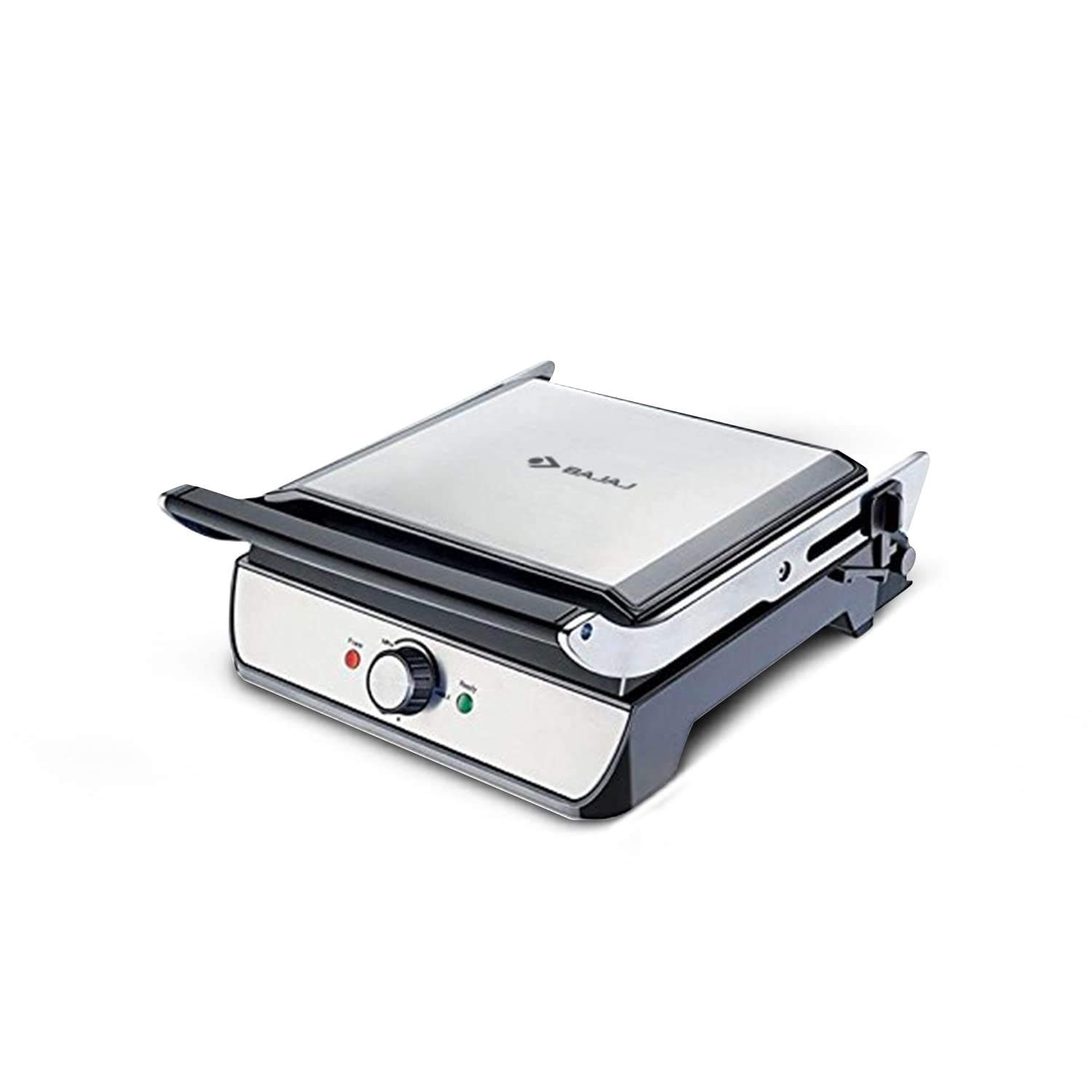 Bajaj Majesty Grill Ultra 2000W 4-Slice Grill Sandwich Maker | 180° Open Grill | Adjustable Hinge & Temperature Control | Non-Stick Coated Plate | Drip Oil Collector | 2-Yr Warranty by Bajaj | Black Mahajan Electronics Online