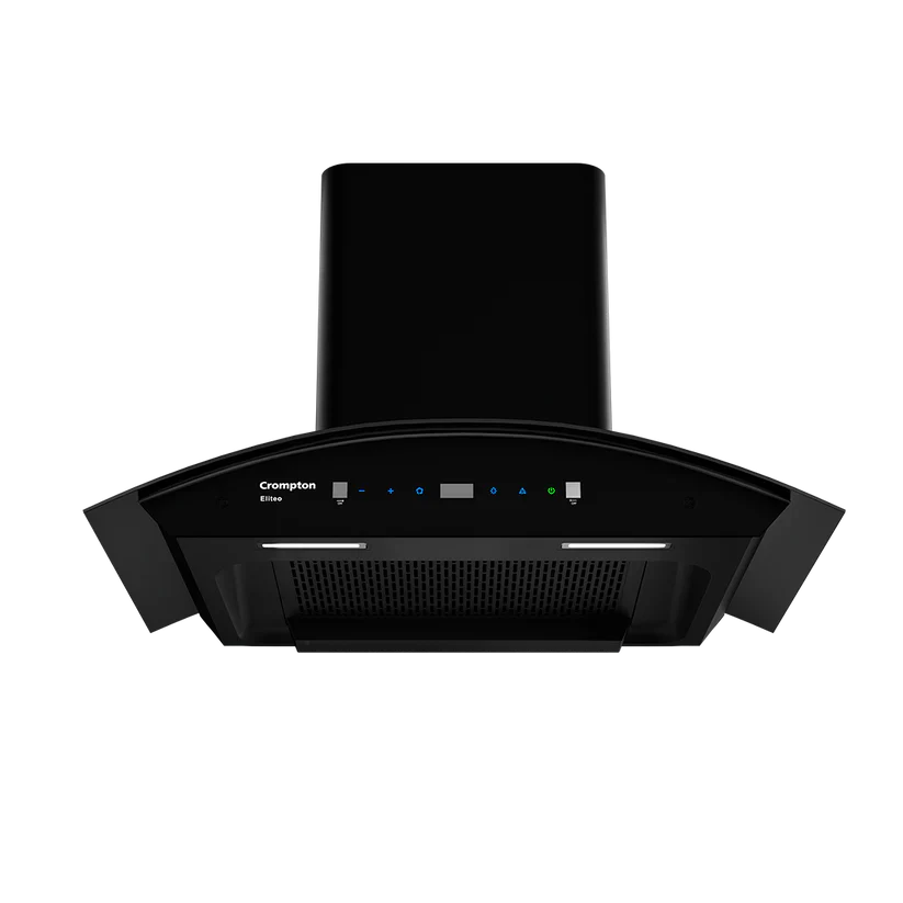 Crompton Chimney (CHD-ELC60FLE-IND) | 1900m³/hr Suction Filterless Wall |60 cm Auto-Clean Chimney With Gesture Control| Mahajan Electronics Delhi NCR Mahajan Electronics Online