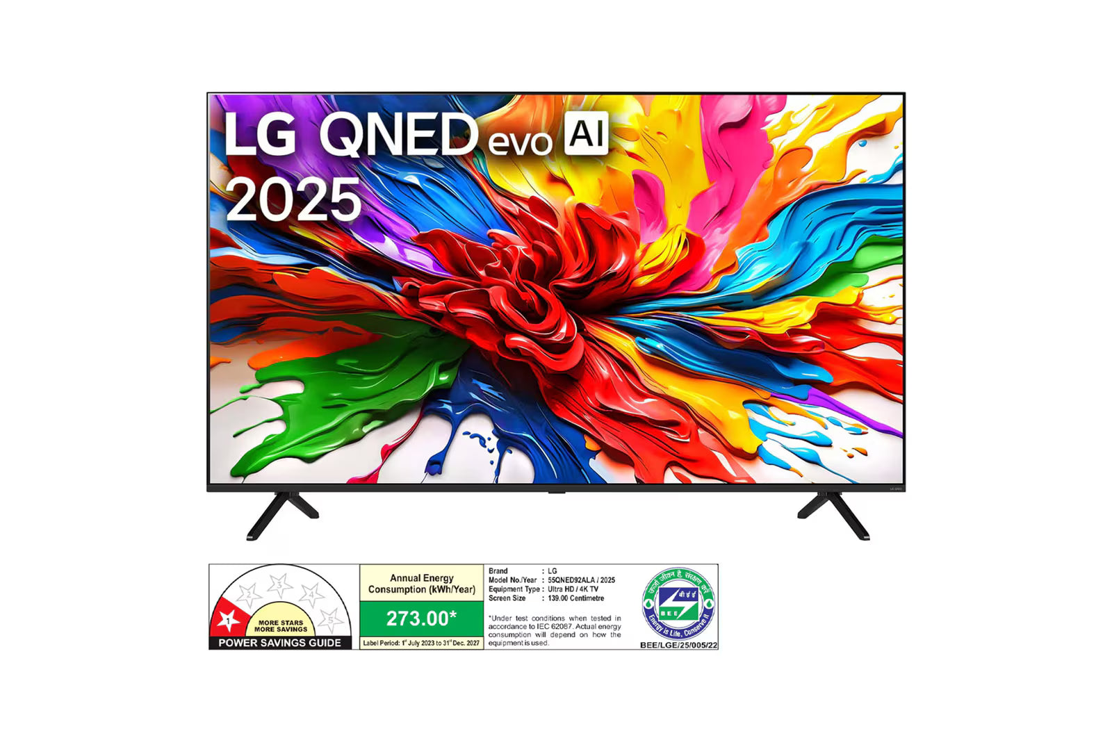 LG 55QNED92ALA 139cm (55) QNED MiniLED AI TV ,α8 AI Processor 4K Gen2, 144 Hz VRR Refresh Rate, AI Picture Pro with Dolby Vision & Atmos Mahajan Electronics Online