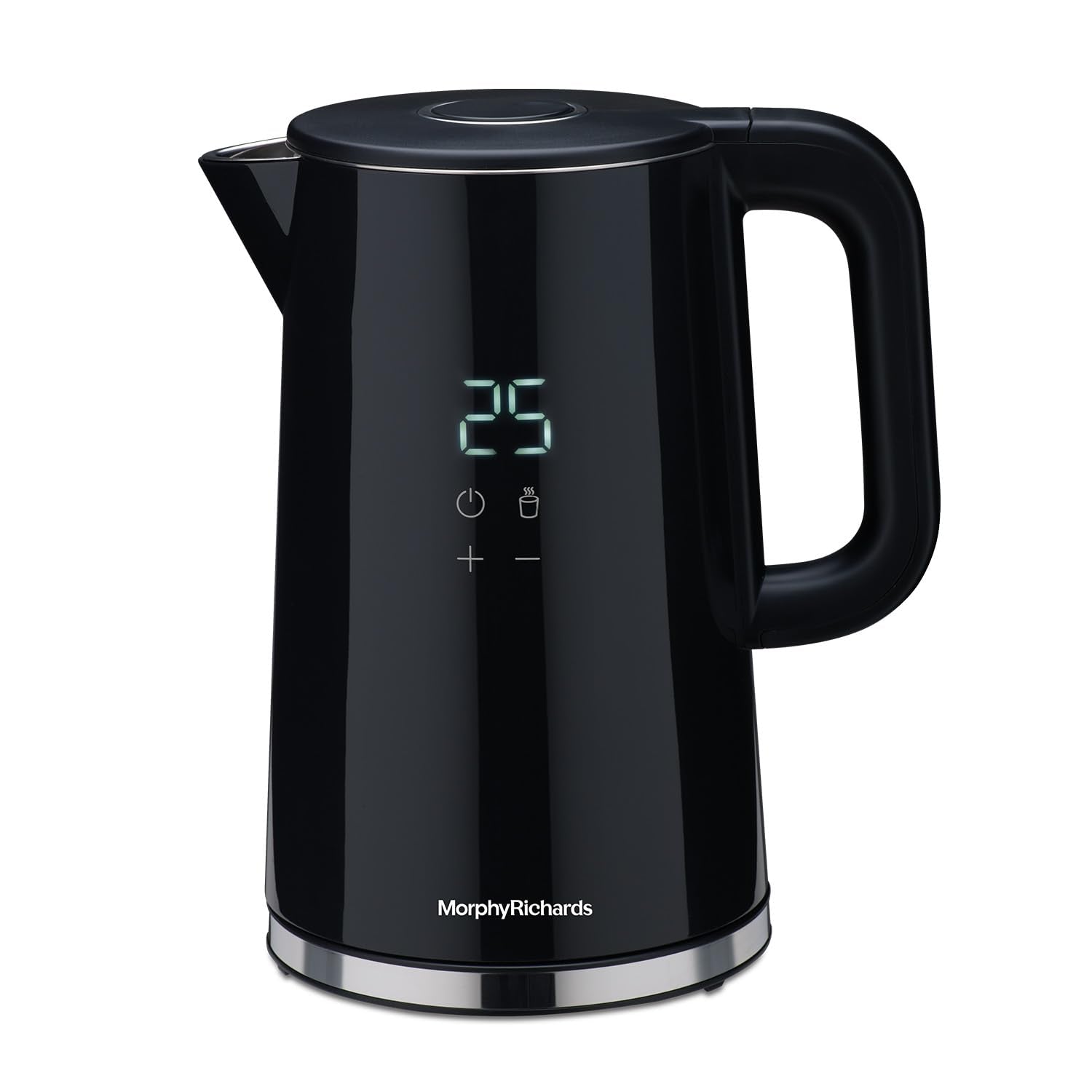 Morphy Richards Windsor Series 1.7 Litre Digital Electric Kettle|Digital Display with Touch Controls|Strix Controller: Accurate Temperature Control|Keep warm function|2 Years Product Warranty|Black Mahajan Electronics Online