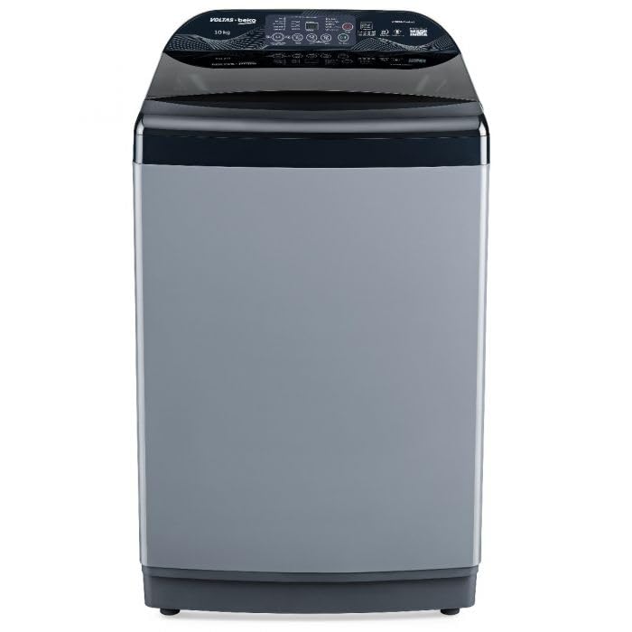 Voltas Beko WTL1006UEA / SPB0OD 10 Kg, 5-Star, Fully Automatic Top Load Washing Machine ( Grey) Mahajan Electronics Online