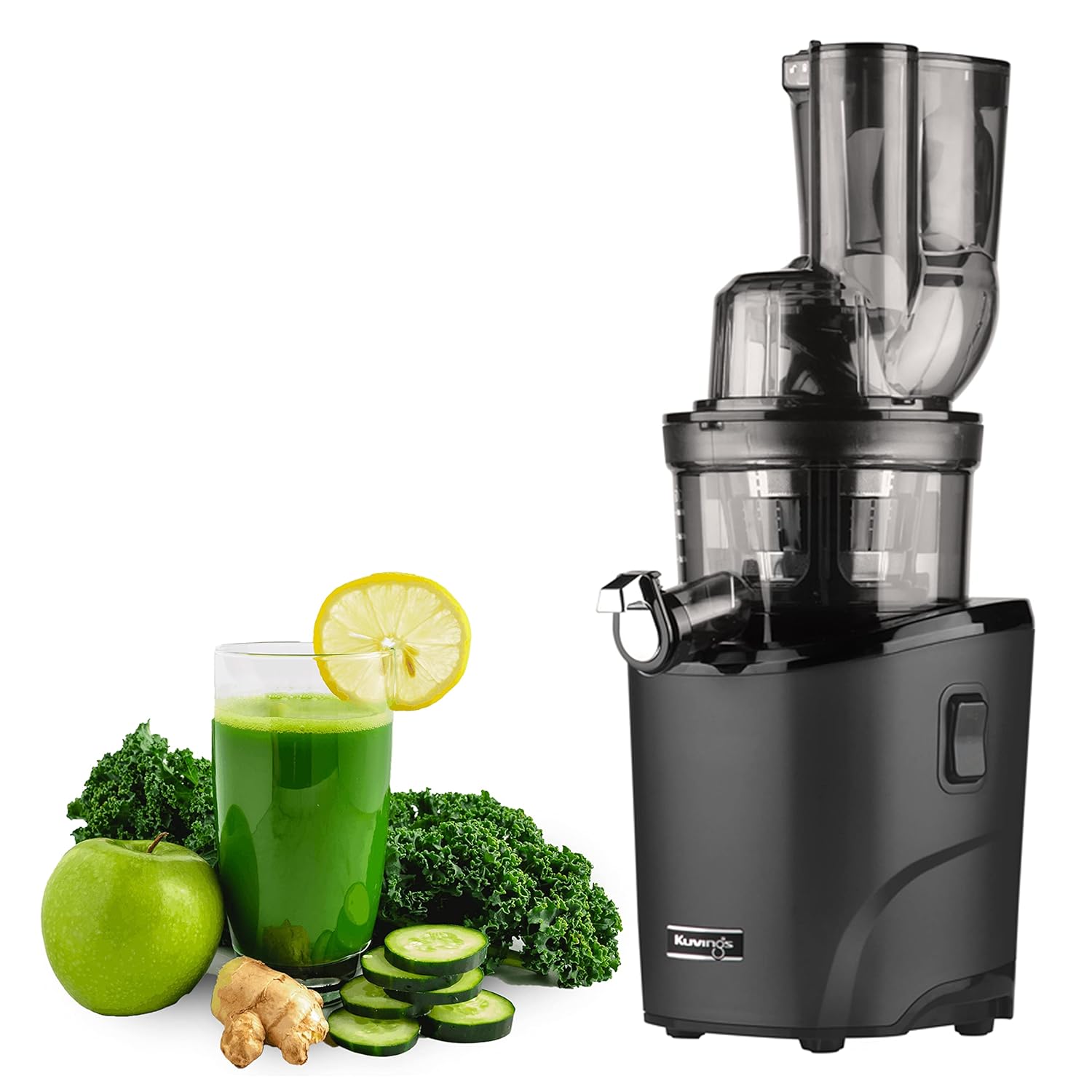 Kuvings REVO830 Black Luxury Cold Press Whole Slow Juicer, World's 1st Patented Auto-Cutting Auger to reduce juicing time, 12 Yrs Motor Warranty, 240W Strong Motor, All-in-1 Fruit & Vegetable Juicer Mahajan Electronics Online