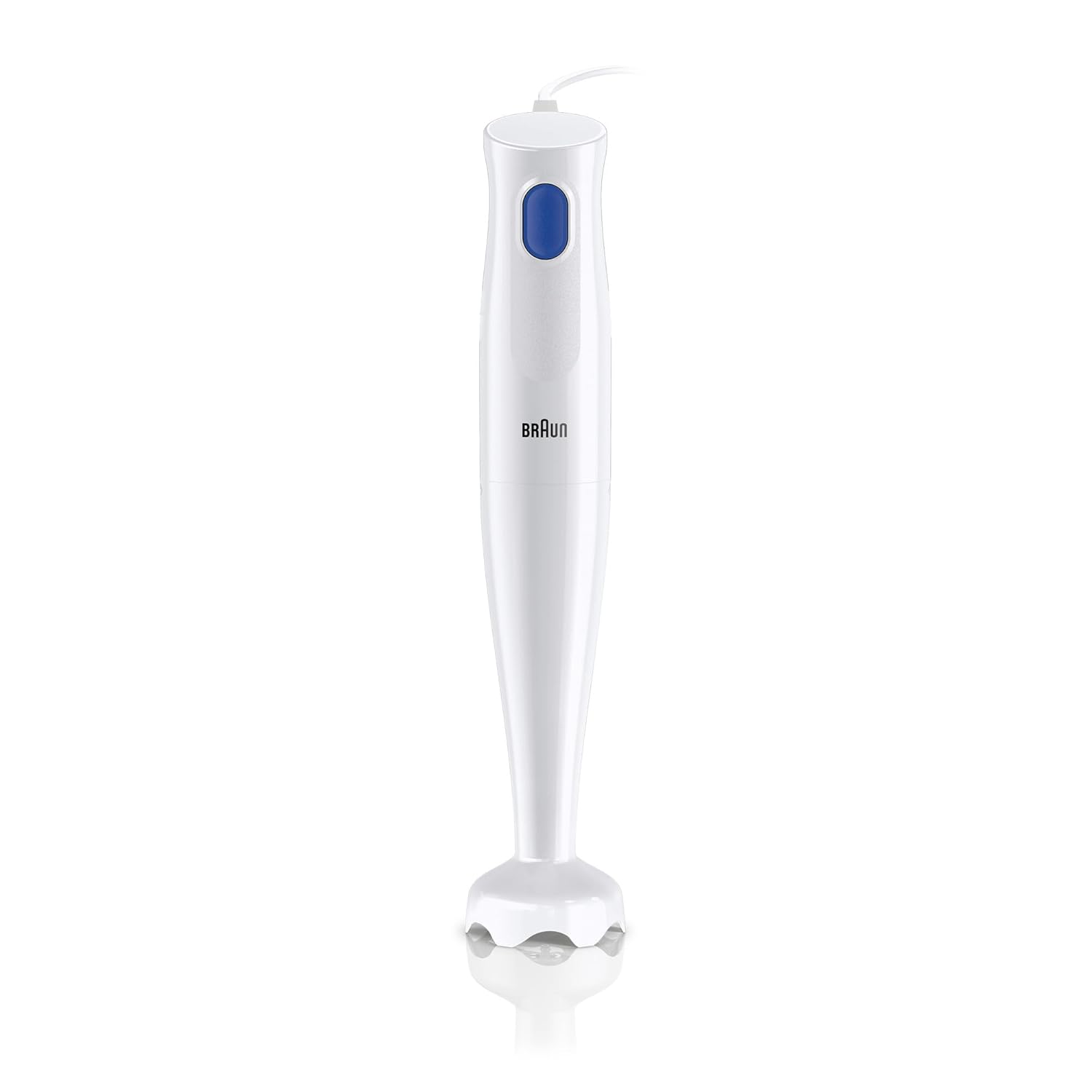 Braun MQ10.000PWH MultiQuick 1 Hand Blender 450W with EasyTwist Technology, Lightweight, Stainless Steel, BPA-Free for Baby Food, Chutney, Puree, Lassi, Smoothie, Soup, Shake (MultiQuick 1 White) Mahajan Electronics Online