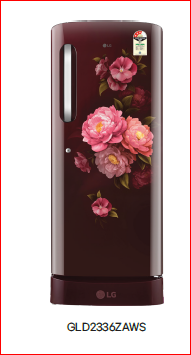 LG GLD2336ZAWS 224 L 3 Star Direct Cool Single Door Refrigerator | Smart Inverter Compressor | Fast Ice Making | Stabilizer Free Wine Spring Mahajan Electronics Online