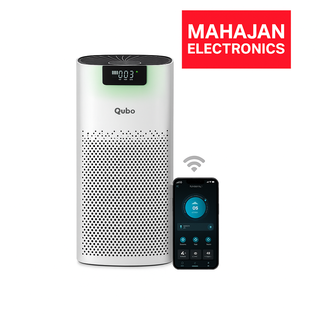 Qubo Smart Air Purifier Q600 | 4-Layer Filtration | HEPA H13 | QSensAI Smart Mode | 600 Sq. Ft. Coverage | App & Voice Control | Mahajan Electronics
