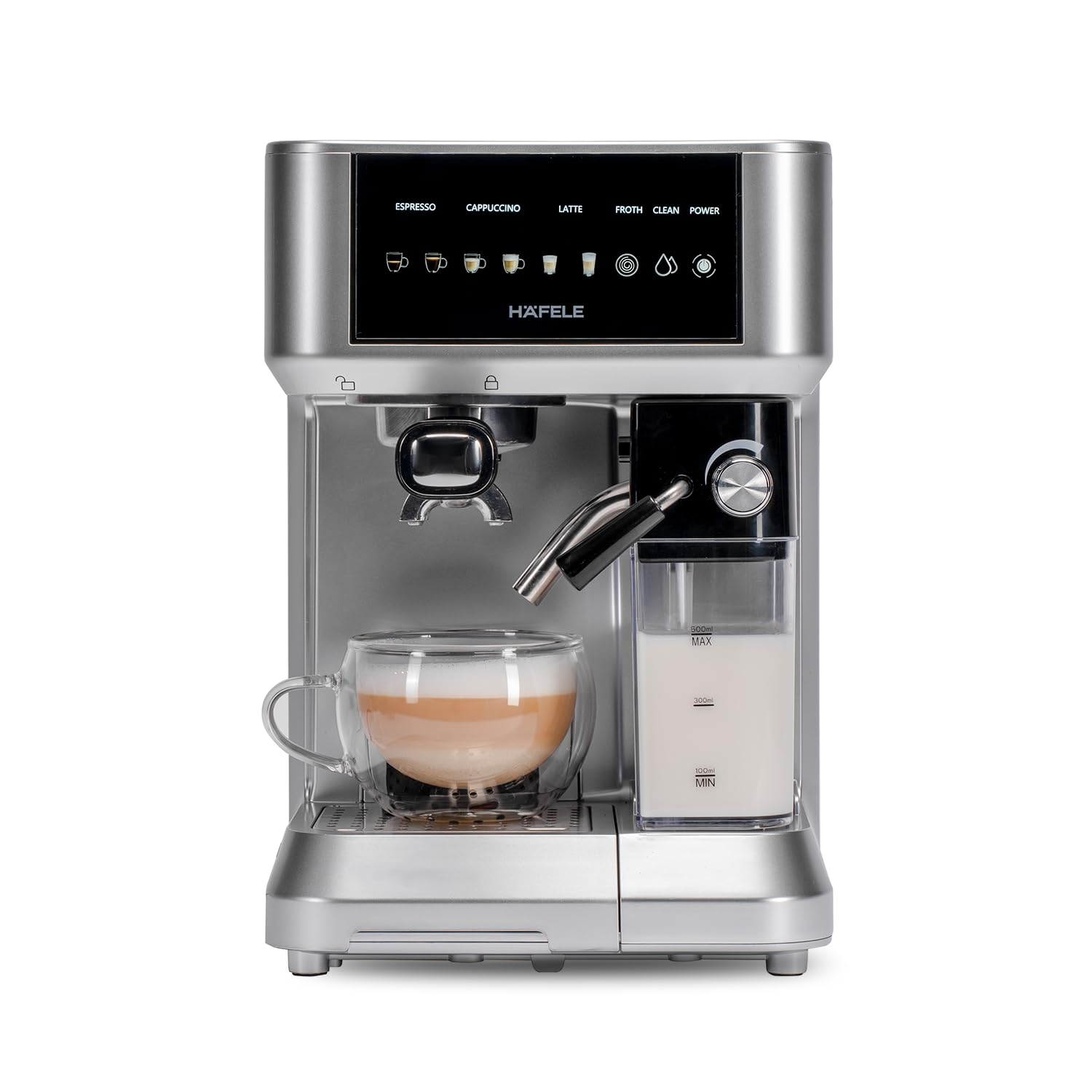 HAFELE U-Kaffee Nova Coffee Machine| 20-Bar Pump Pressure | Removable Water Tank (1.6 L)| Rapid Thermoblock Technology | Built-in Semi-automatic Cleaning Mahajan Electronics Online