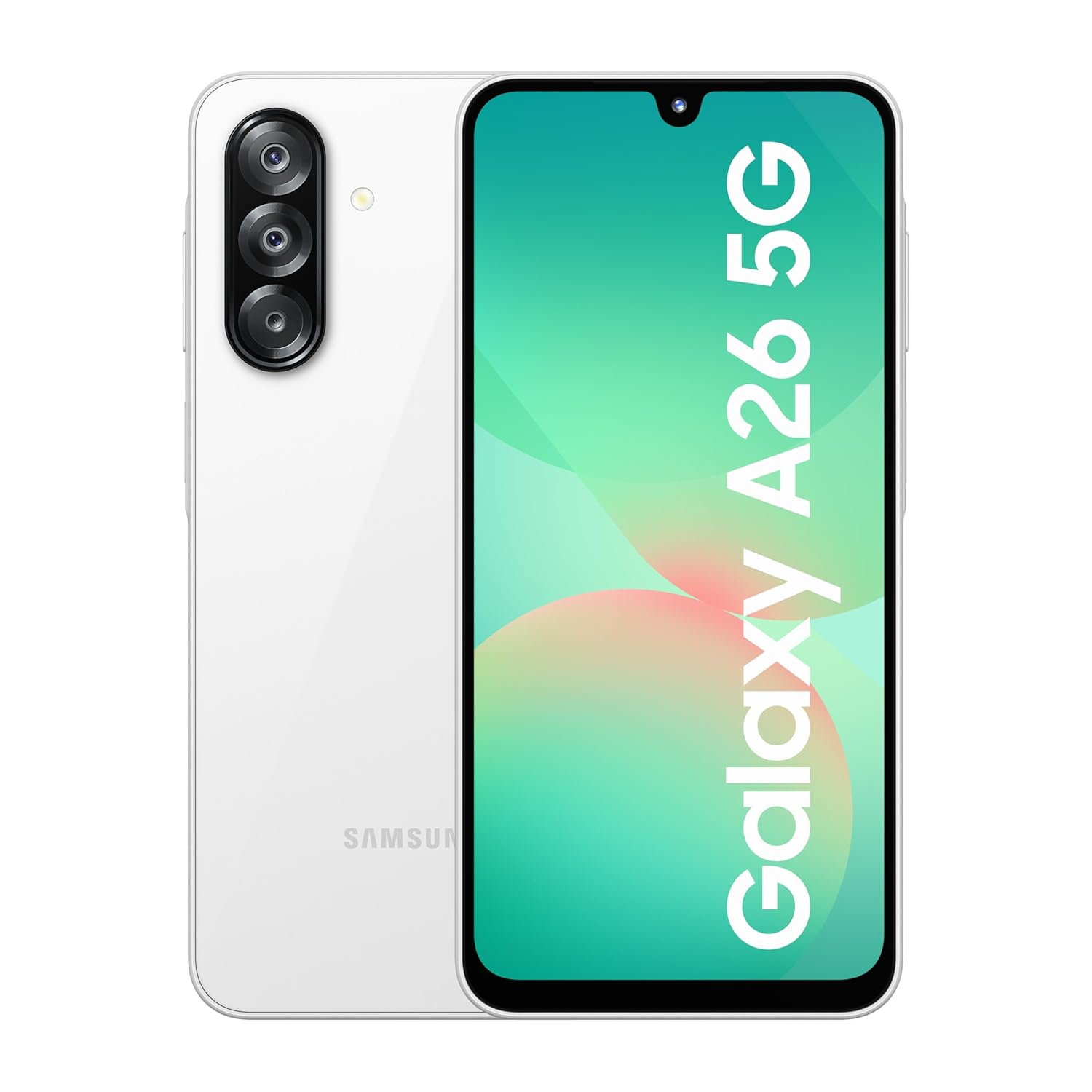 Samsung Galaxy A26 5G (Awesome White, 8GB, 128GB) | Awesome Intelligence: Circle to Search, Intelligent Editing | Awesome 50MP Triple Camera | IP67