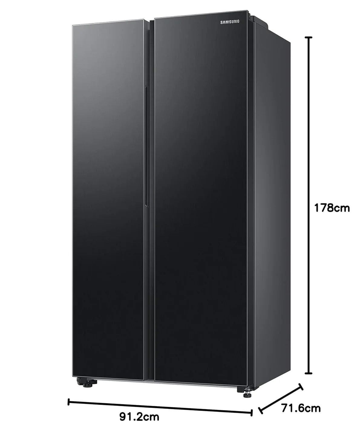 Samsung RS76CG8103B1HL 653L 3 Star Inverter Side-by-Side Refrigerator | Twin Cooling Plus | Wi-Fi Enabled with SmartThings | Black Mahajan Electronics Online