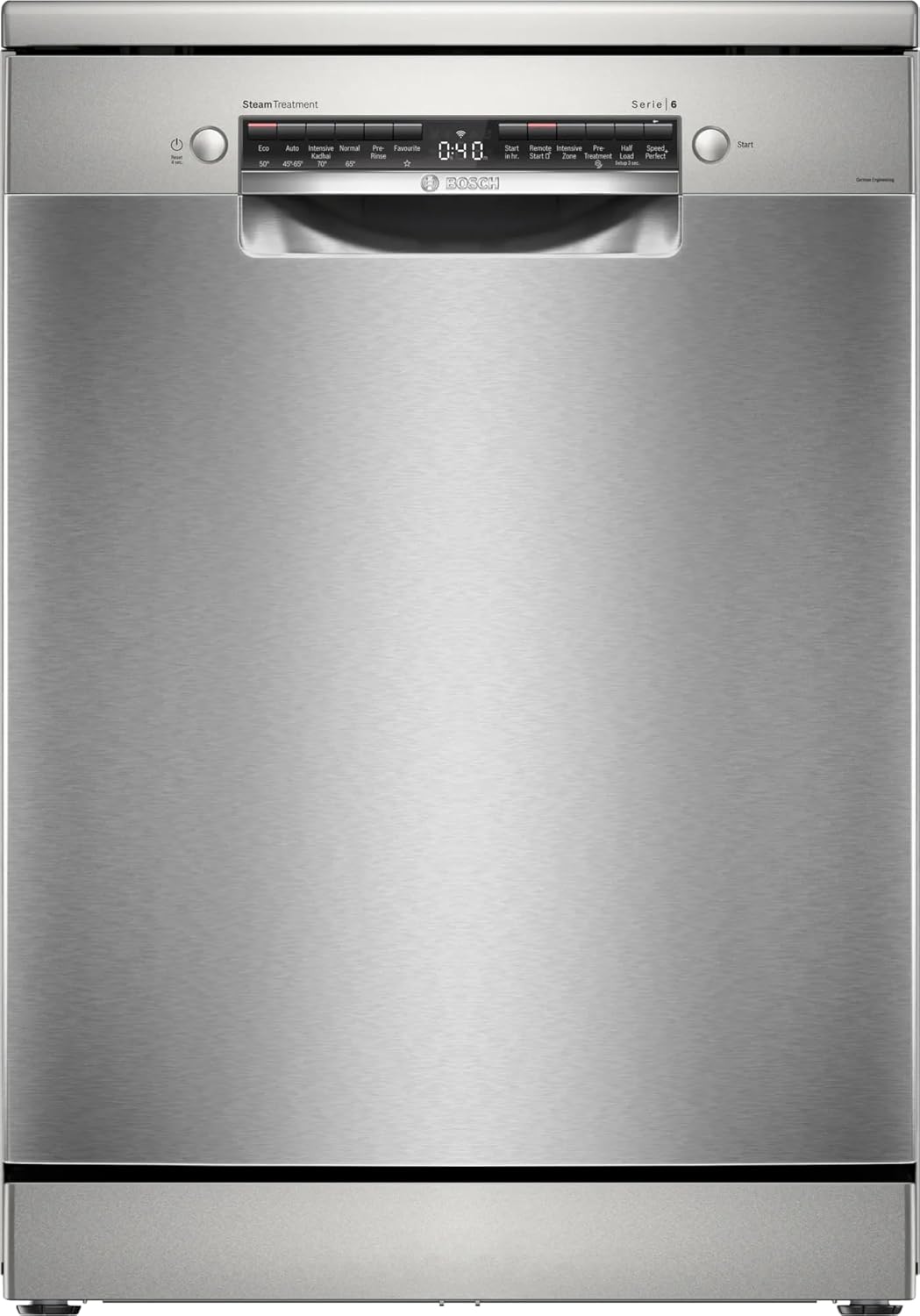 Bosch SMS6HMI00I 15 Place Series-6 Settings free-standing Dishwasher 60 cm Brushed steel anti-fingerprint,with Wi-Fi Dishwasher, ( Silver) Mahajan Electronics Online